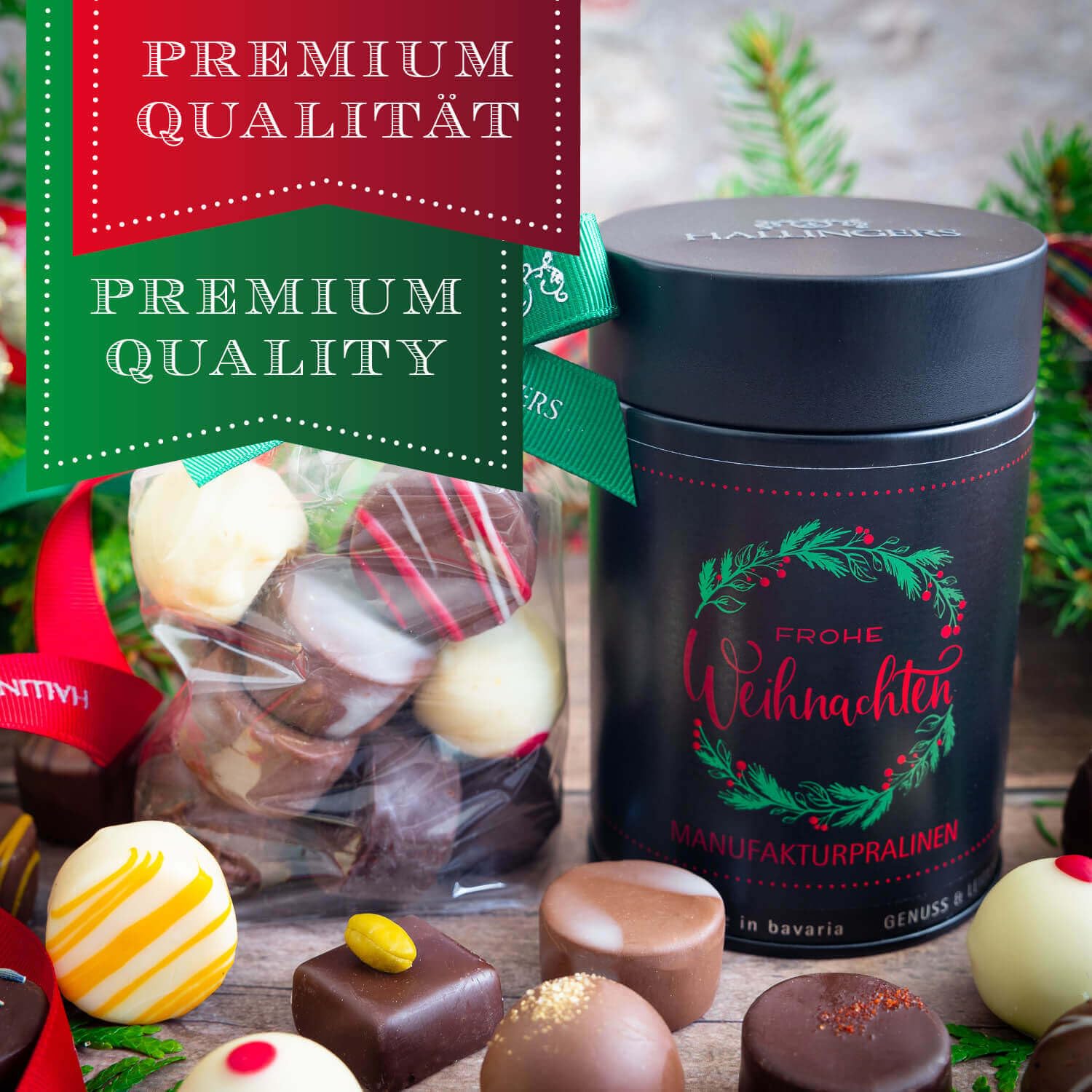 hallingers-pralinen-frohe-weihnachten-geschenkdose-ohne-alkohol-150g image 3