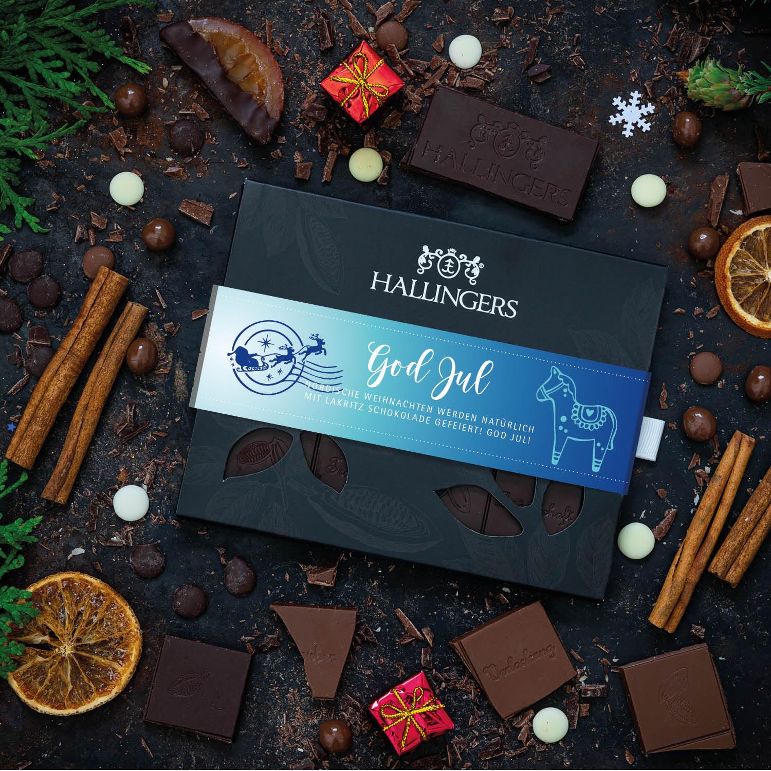 hallingers-schokolade-god-jul-tafel-lakritz-10x-vegan image 2