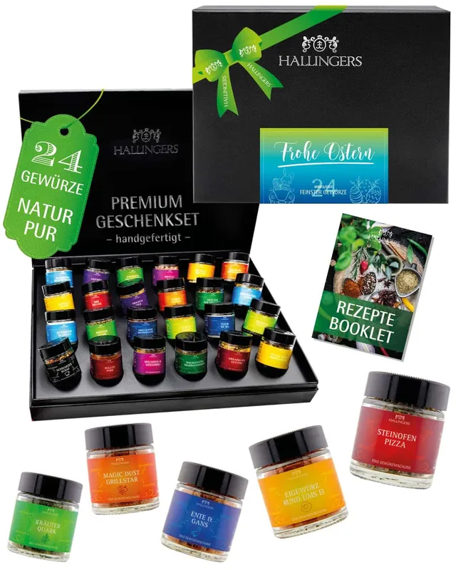hallingers-kochen-frohe-ostern-gew-rzset-24-gew-rze-geschenkbox image 1