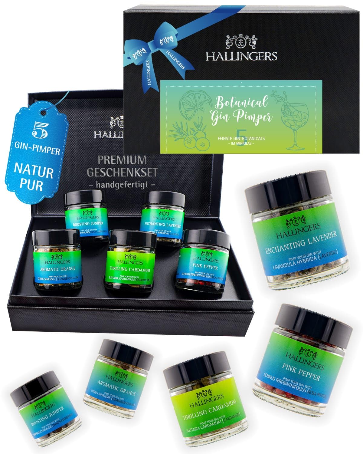 hallingers-kochen-botanical-gin-pimper-72235-gew-rz-set-5-gew-rze image 1