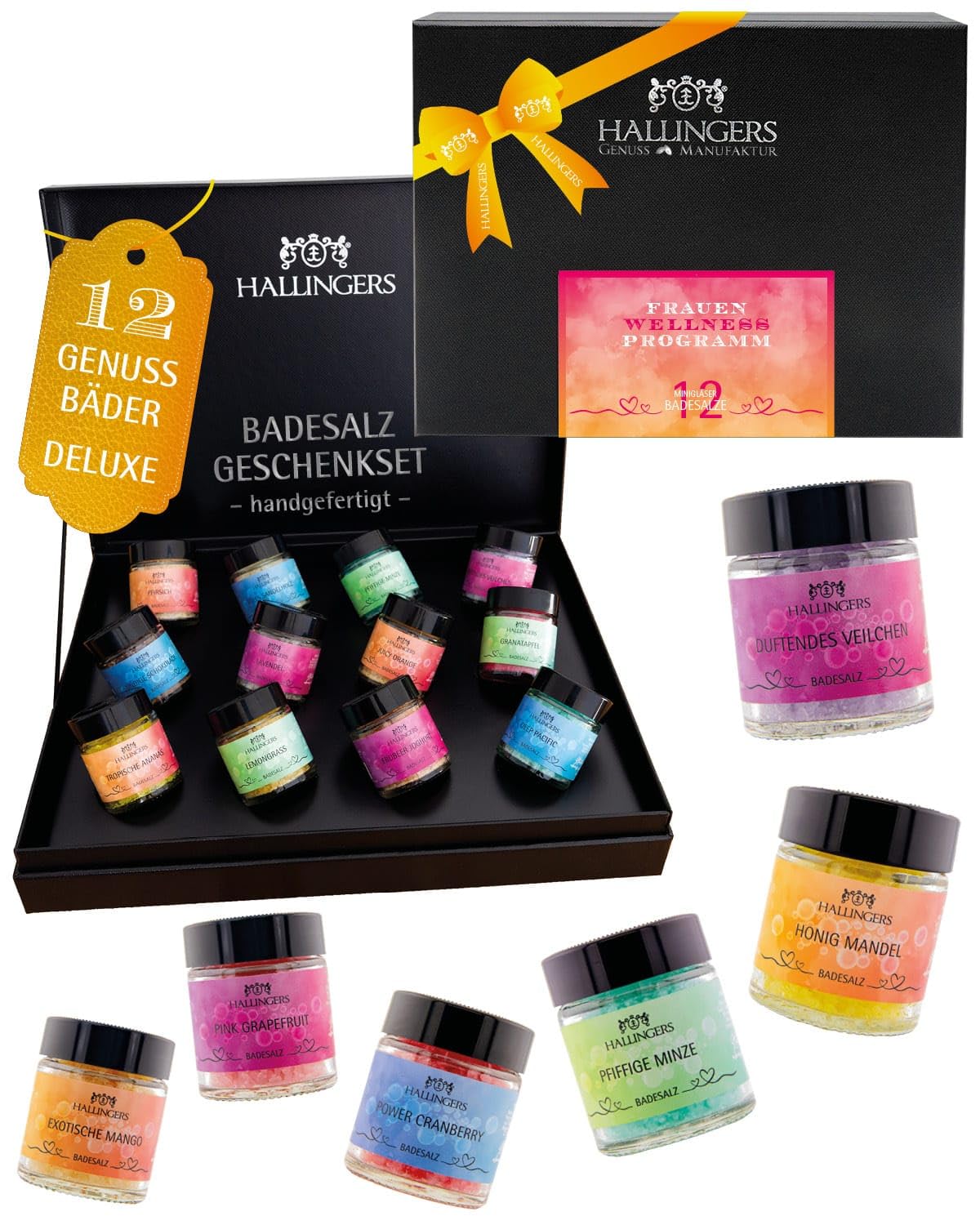 hallingers-wellness-badesalz-geschenkset-12er-frauen-wellness image 1