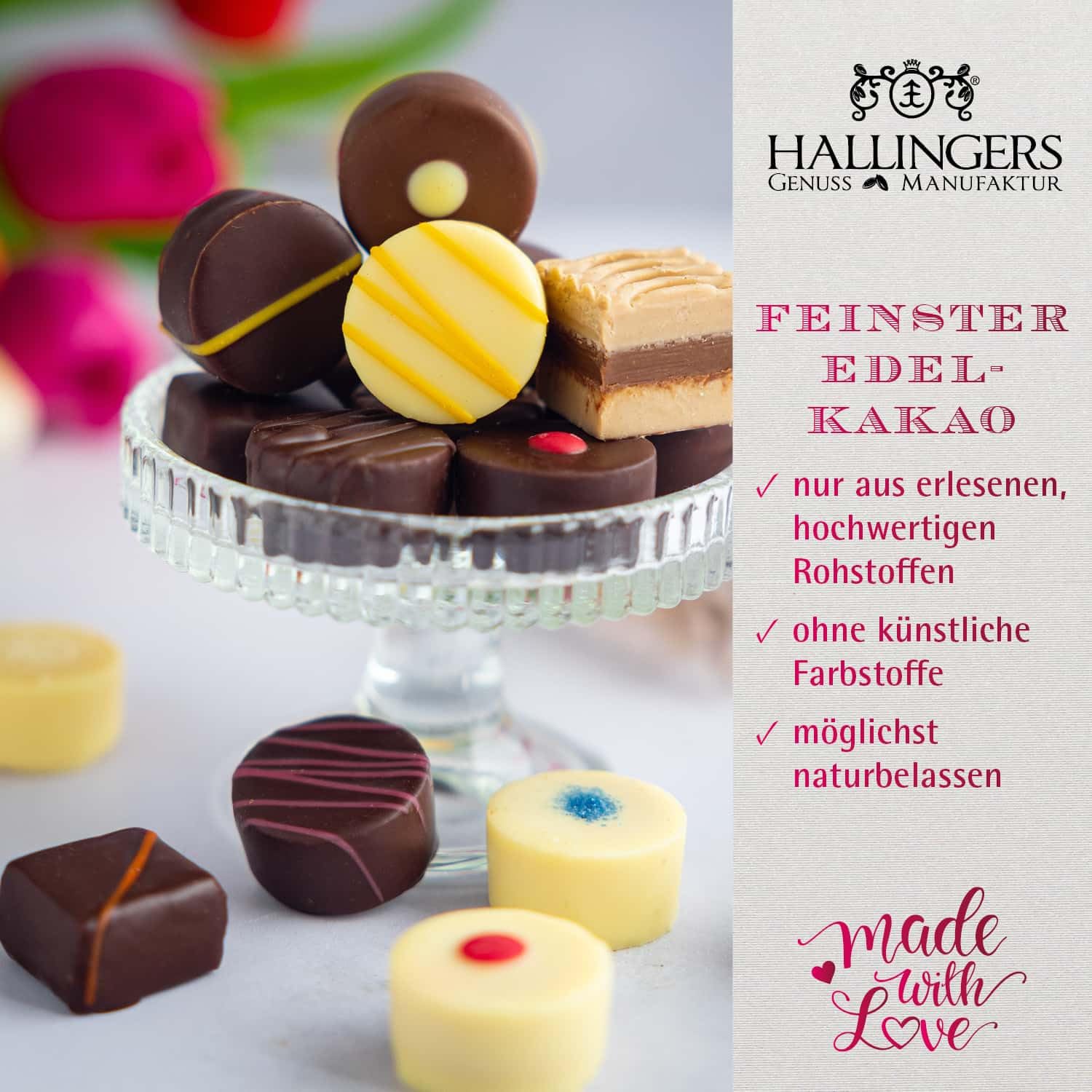 hallingers-pralinen-frohe-ostern-ostereier-geschenkbox-442g-ohne-alkohol image 4