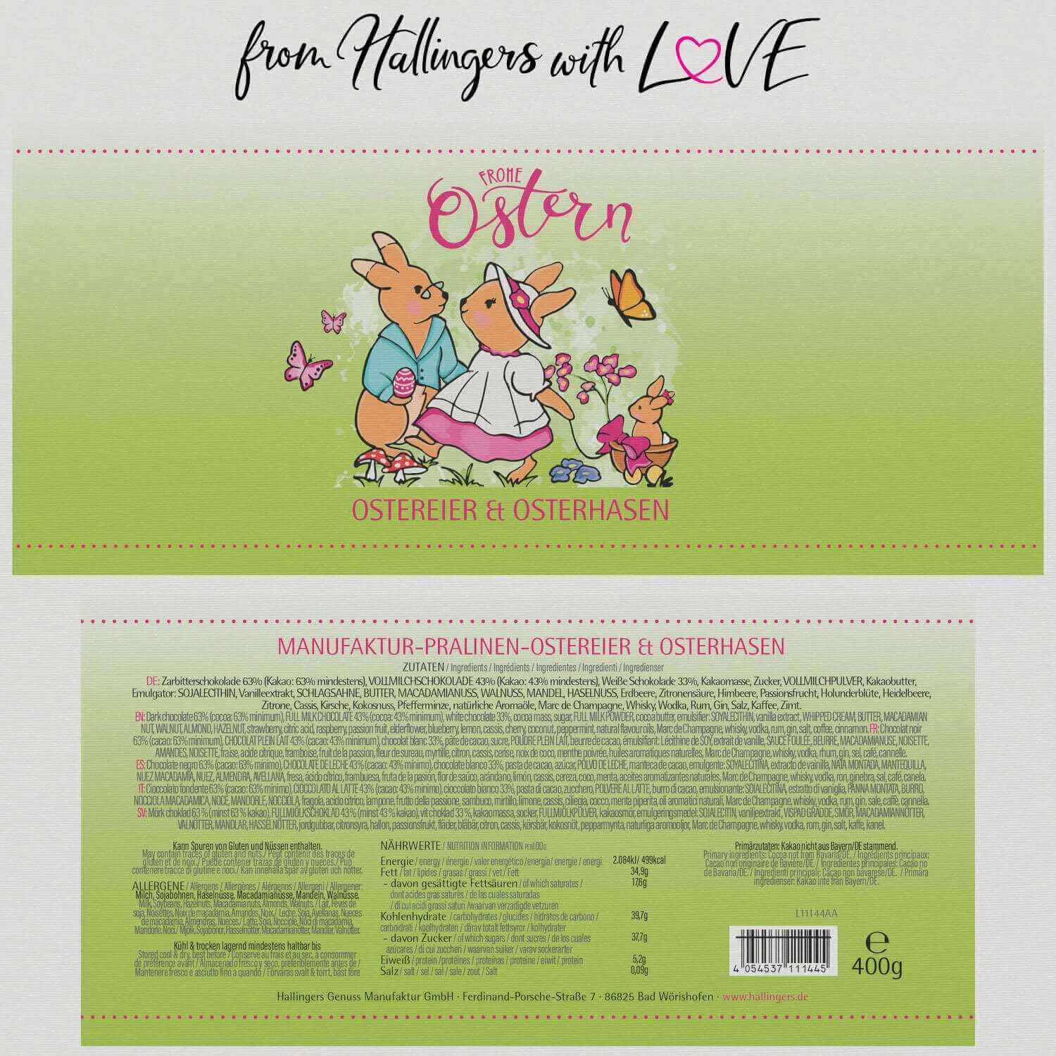 hallingers-frohe-ostern-hasenfamilie-osterei-pralinen-geschenkdose image 6