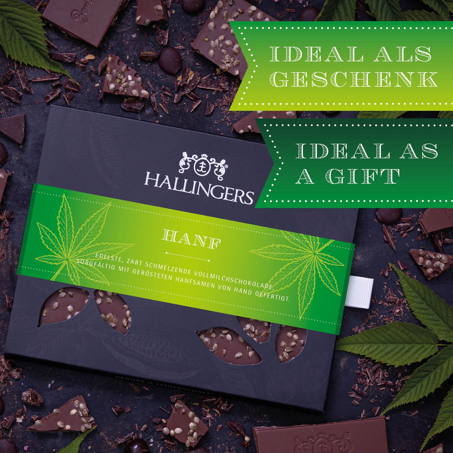hallingers-schokolade-hanf-vollmilch-tafel-90-g-ohne-alkohol image 3