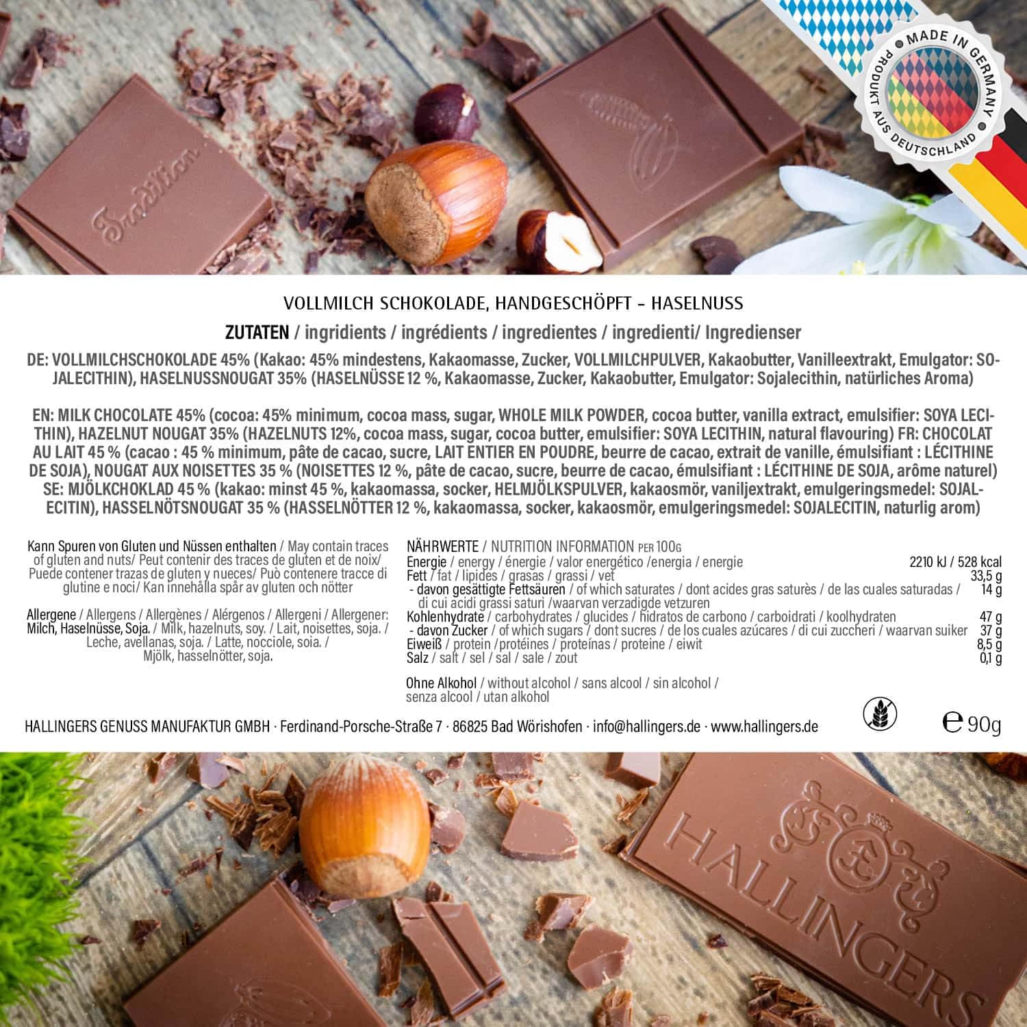 hallingers-schokolade-waldweihnacht-tafel-90g-haselnuss image 6