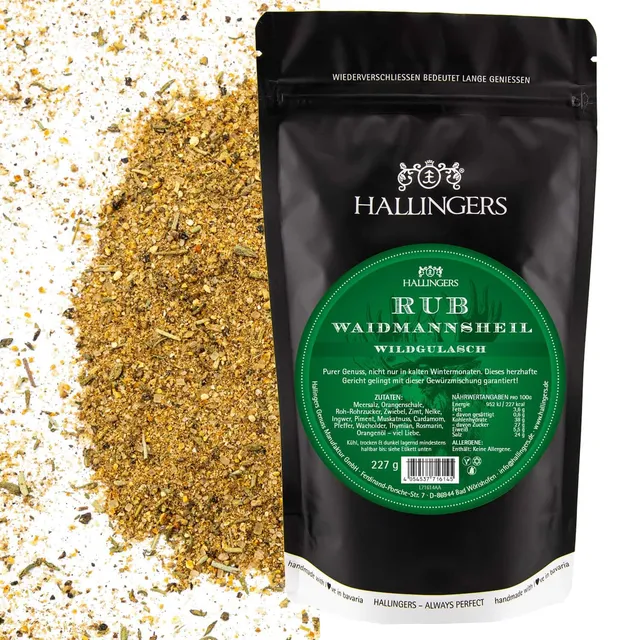 hallingers-kochen-wildgulasch-rub-bbq-j-ger-geschenk-227g image 1