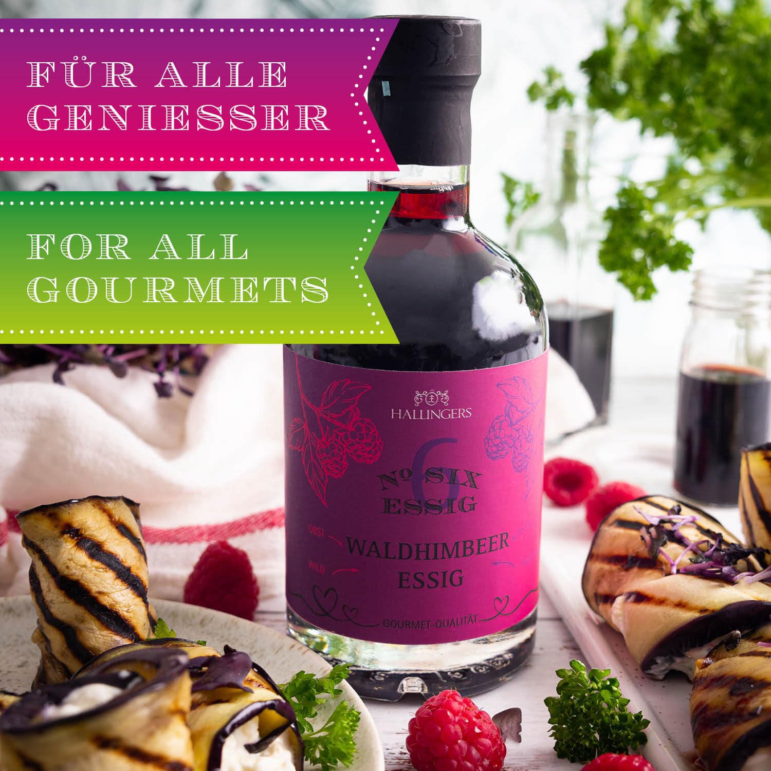 hallingers-kochen-no-6-wald-himbeer-balsam-essig-350ml image 3