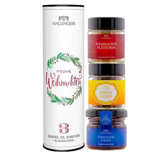 hallingers-geschenkesets-frohe-weihnachten-geschenkset-3-minigl-ser image 1