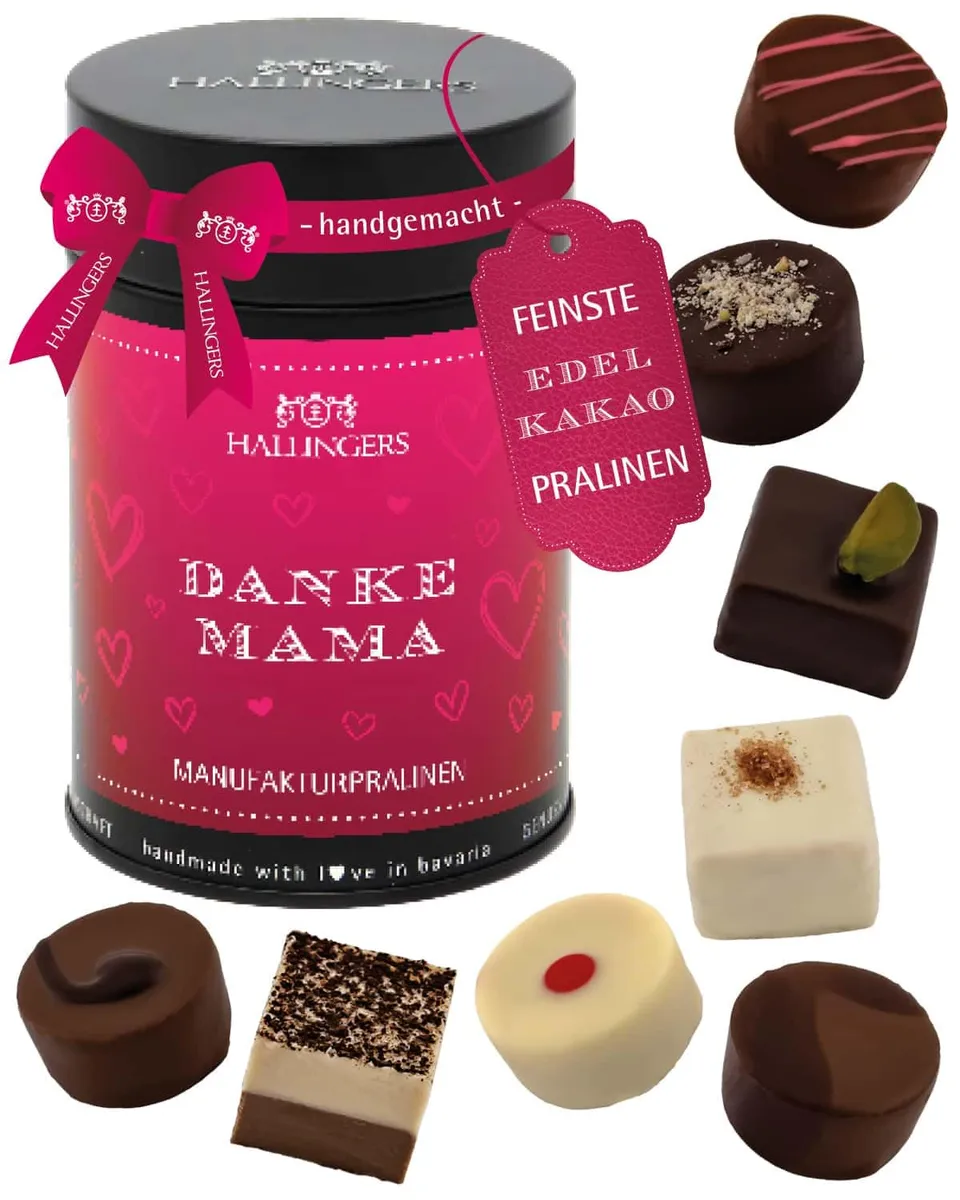 hallingers-pralinen-danke-mama-ohne-alkohol-dose-150g image 1