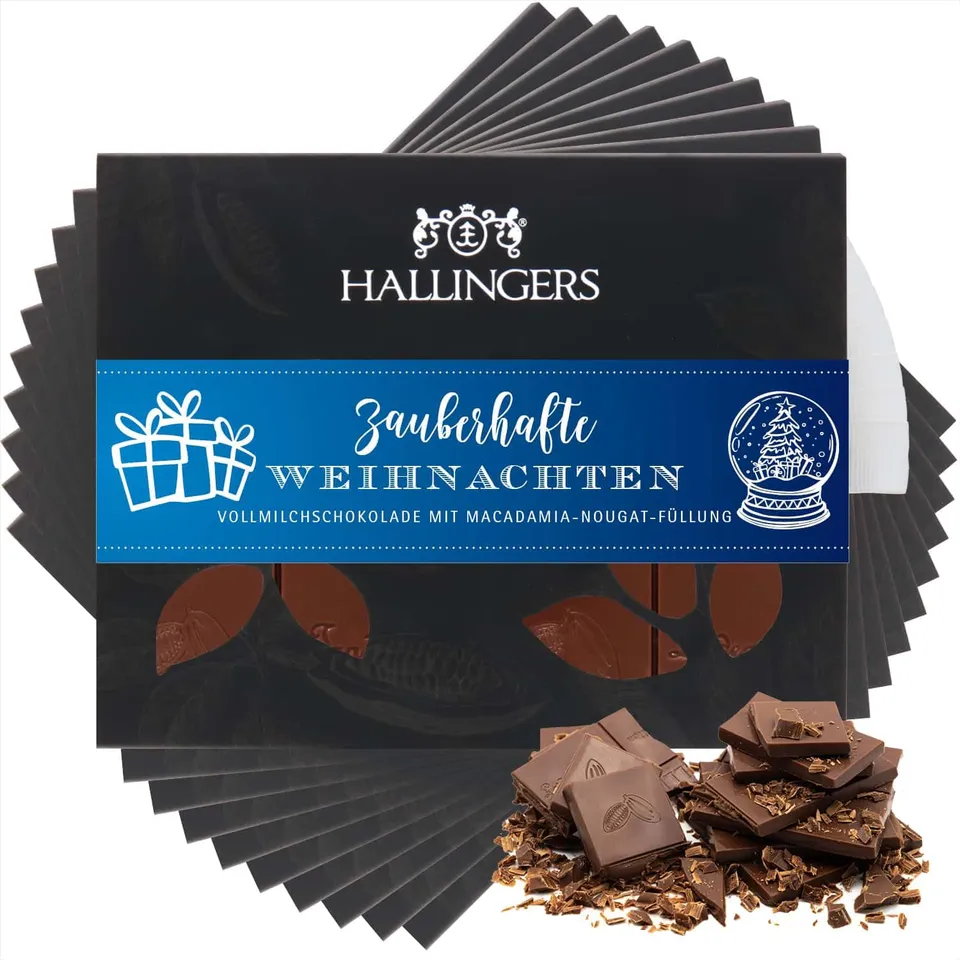 hallingers-zauberhafte-weihnachten-schokolade-macadamia-10x900g image 1