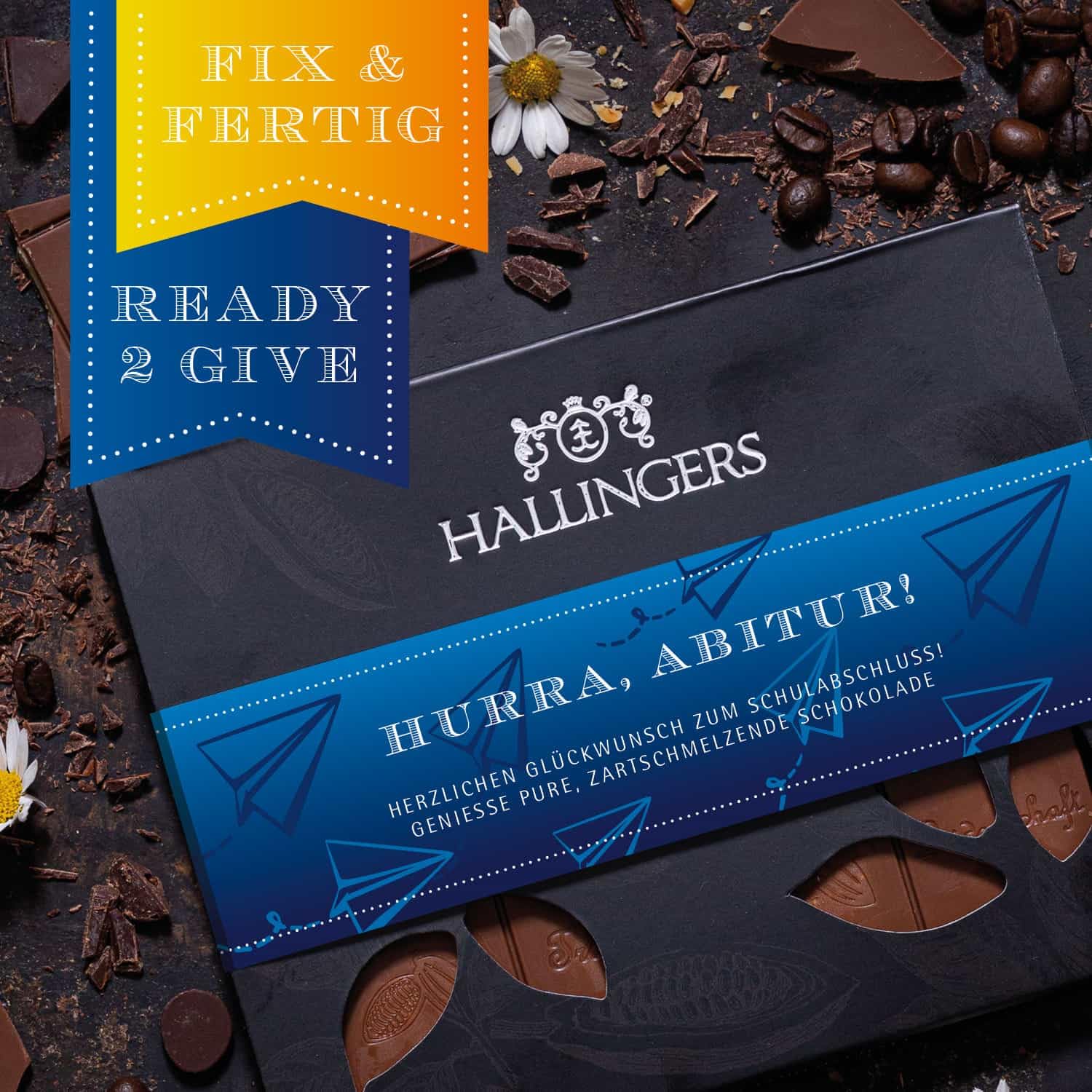 hallingers-schokolade-hurra-abitur-tafel-pur-90g-karton-geschenk image 3