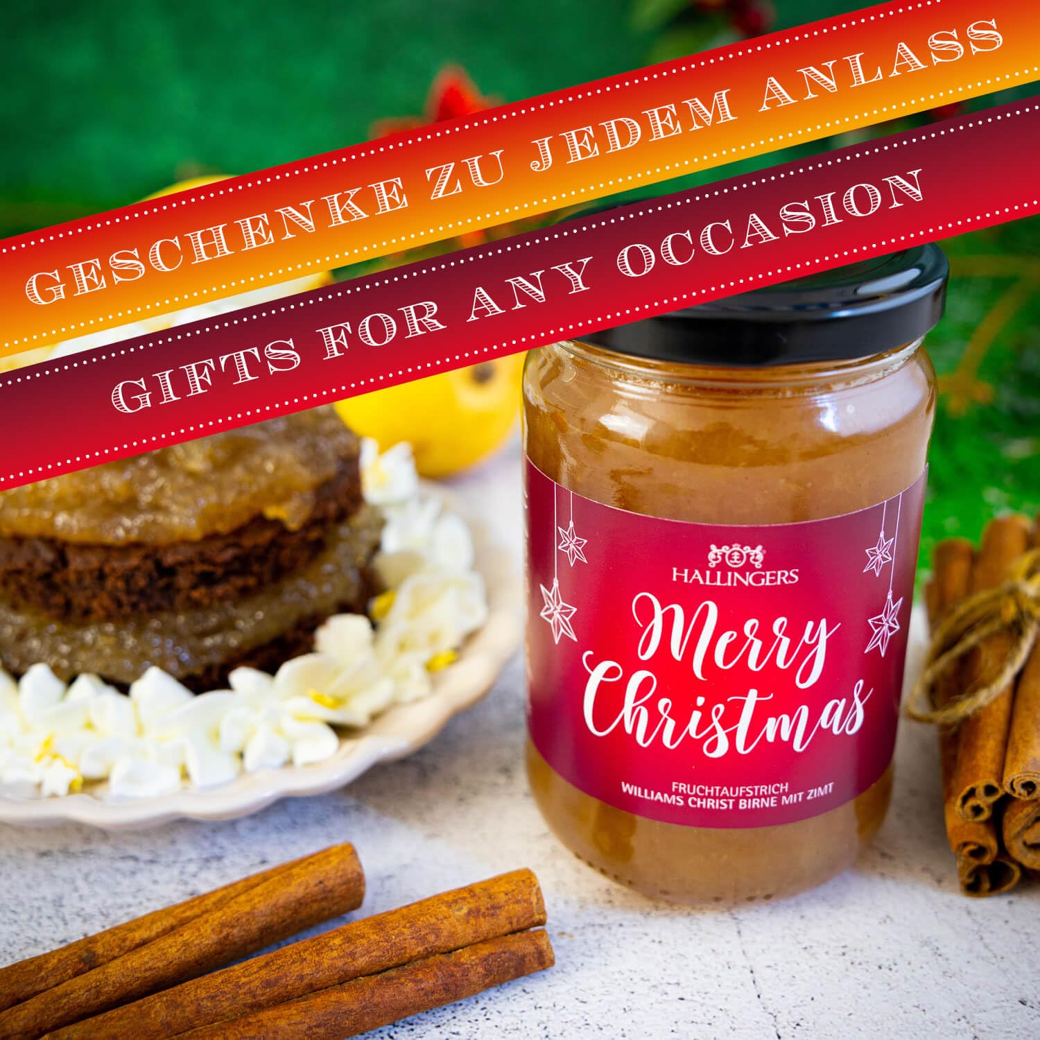 hallingers-merry-christmas-fruchtaufstrich-williams-birne-330g image 4
