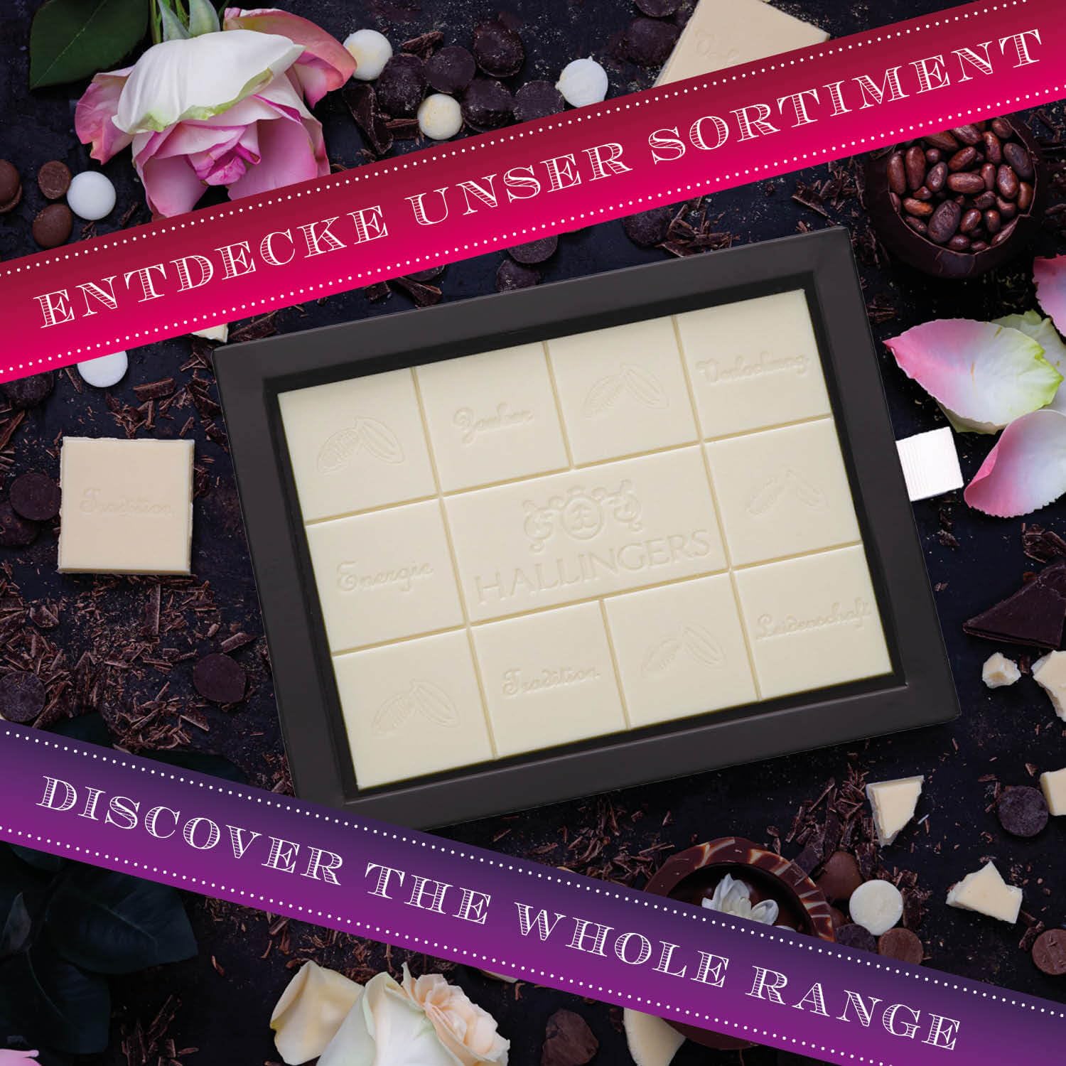 hallingers-schokolade-rose-wei-e-tafel-90g-box-geschenk image 4
