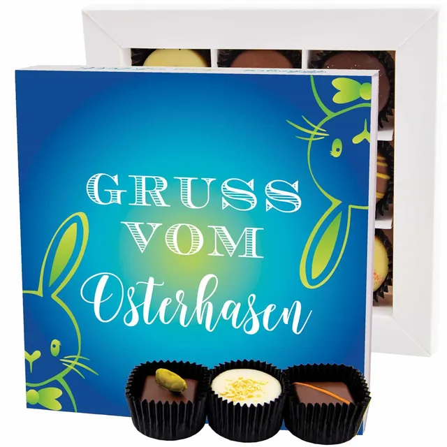 hallingers-pralinen-gru-osterhasen-box-l-108g image 1