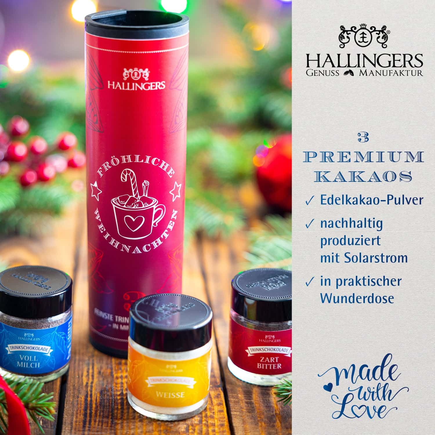hallingers-geschenkesets-fr-hliche-weihnachten-feinkostset-3-minigl-ser image 3