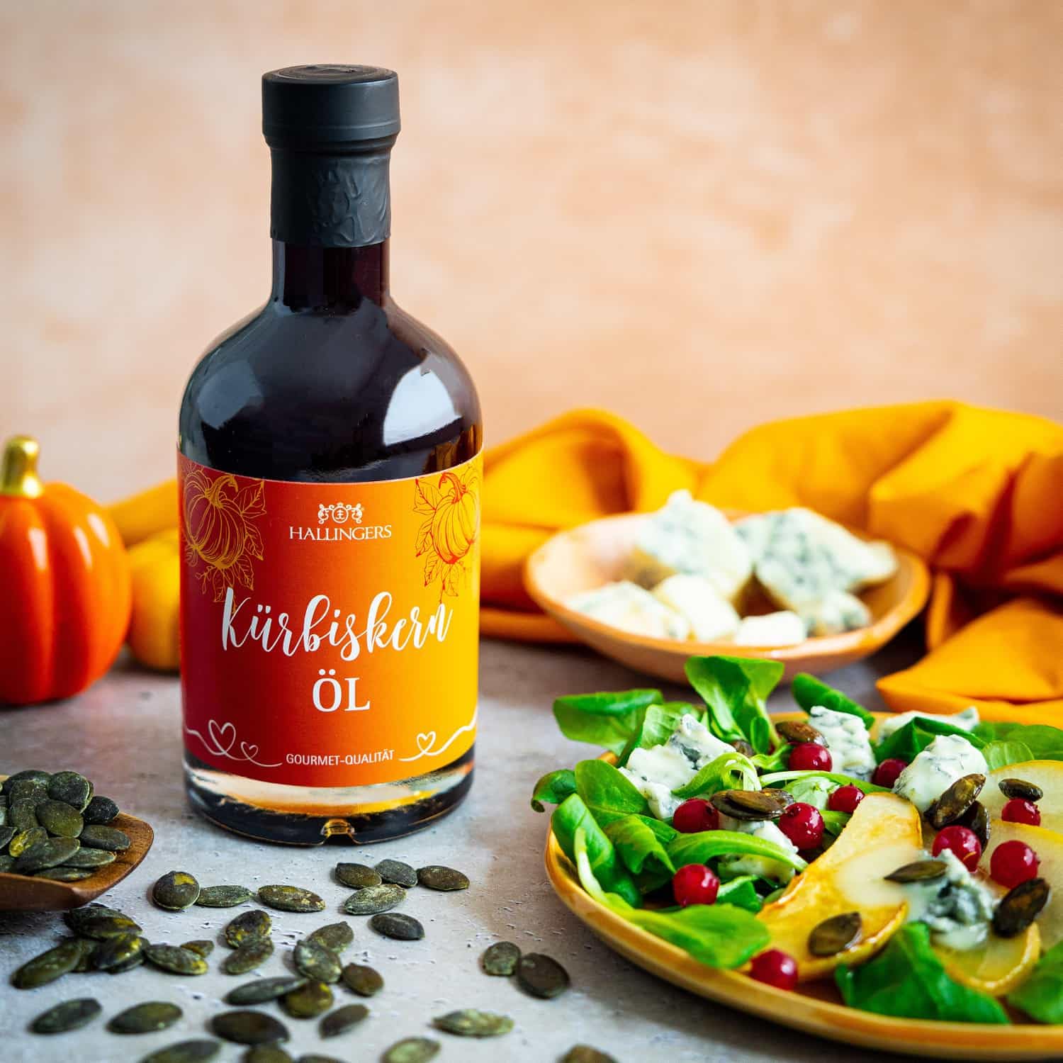 hallingers-kochen-k-rbiskern-l-premium-speise-l-geschenkflasche-350ml image 2