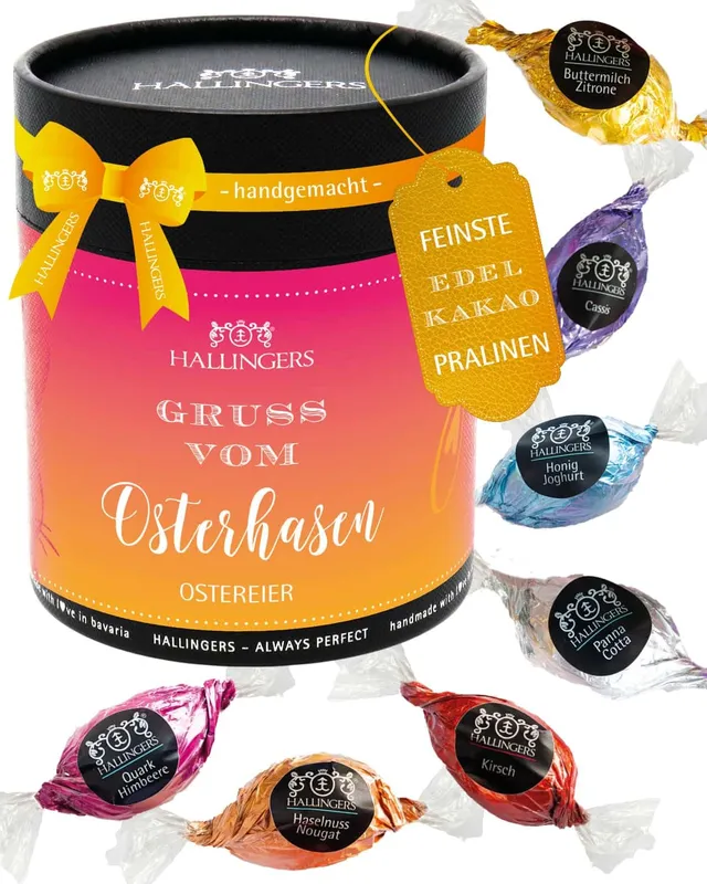 hallingers-pralinen-gru-vom-osterhasen-osterei-400g-xxl-dose image 1