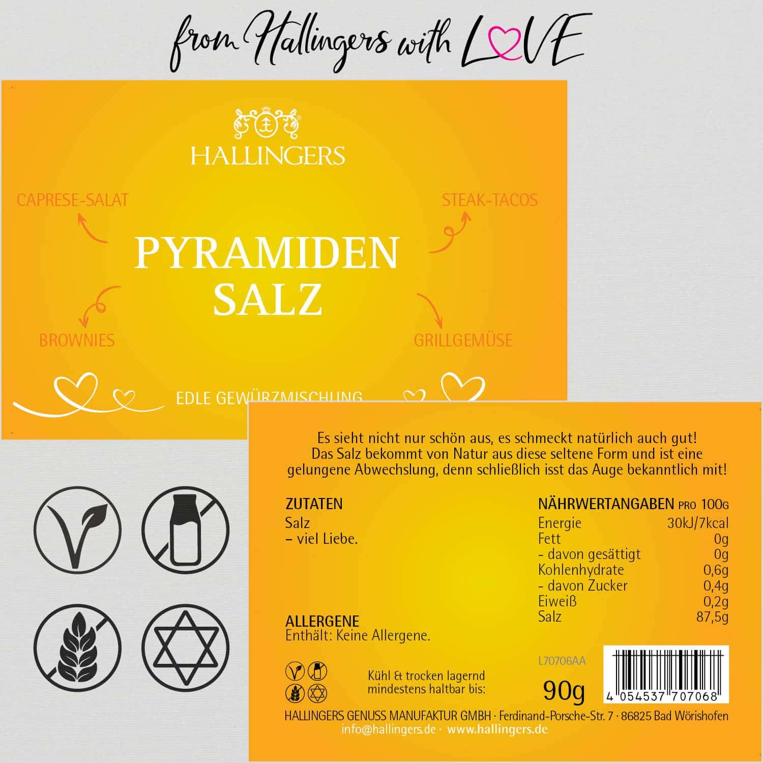 hallingers-pyramidensalz-gourmet-salz-geschenkdose-195-g image 2