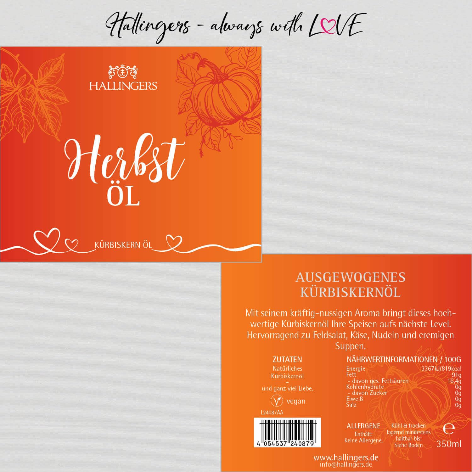 hallingers-kochen-herbst-l-k-rbiskern-l-geschenkflasche-350ml image 6