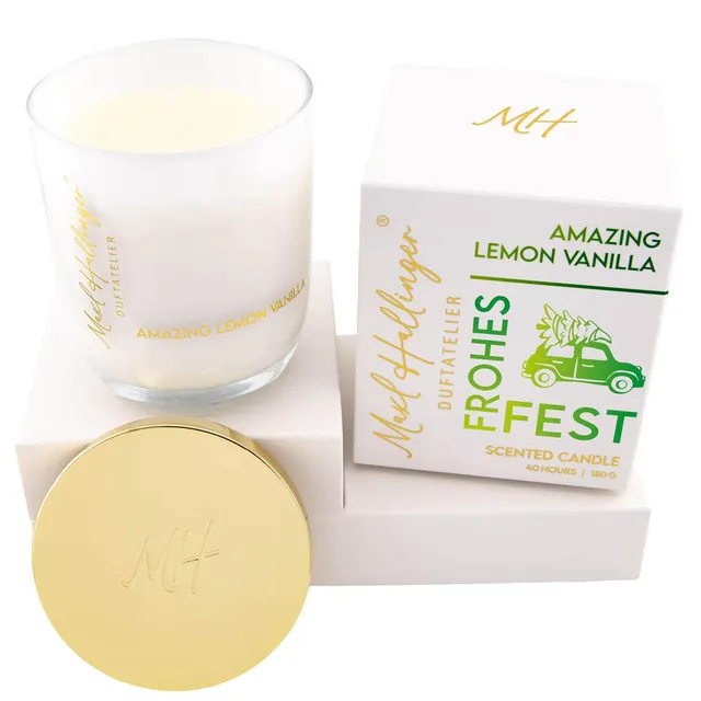 hallingers-spirituals-duftkerze-lemon-vanille-frohes-fest-180g image 1