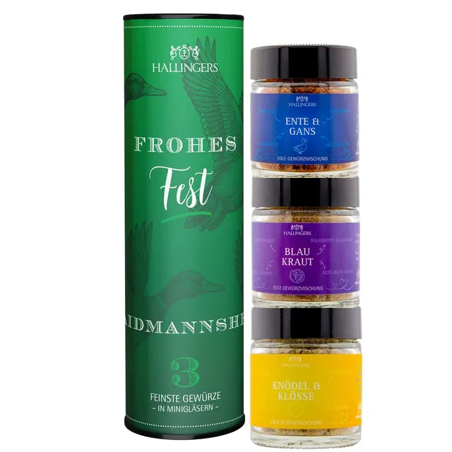 hallingers-kochen-frohes-fest-waidmannsheil-gew-rzset-36g-f-r-j-ger image 1