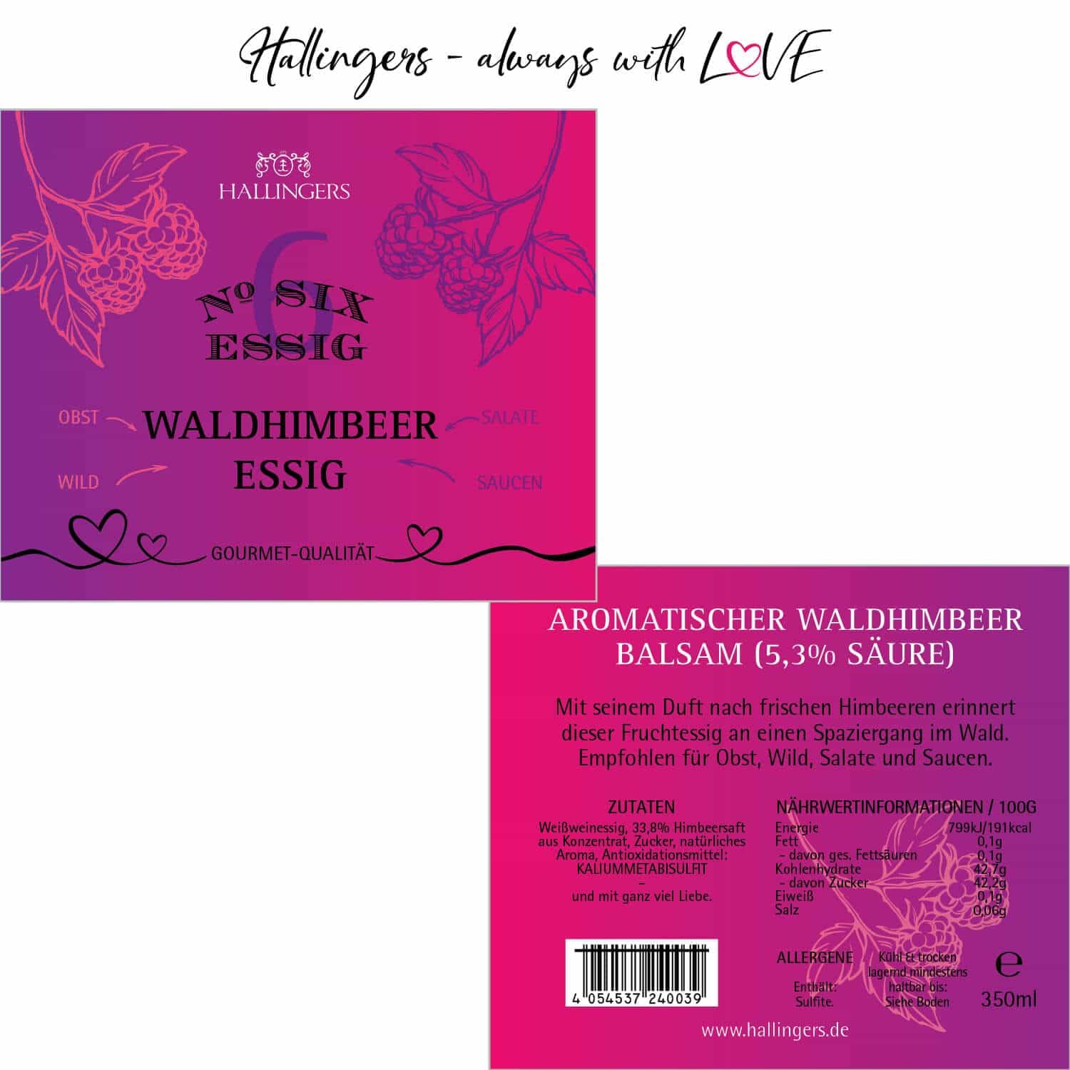 hallingers-kochen-no-6-wald-himbeer-balsam-essig-350ml image 6