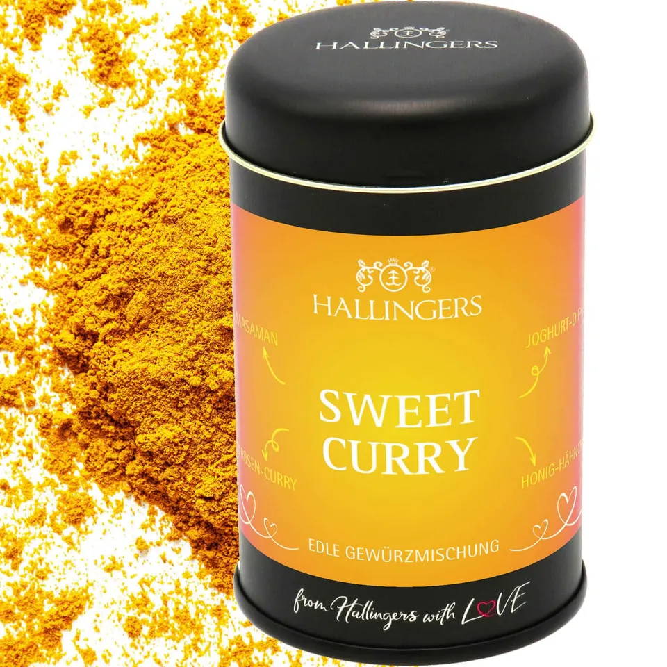 hallingers-sweet-curry-gew-rz-gefl-gel-reis-geschenkdose-75-g image 1