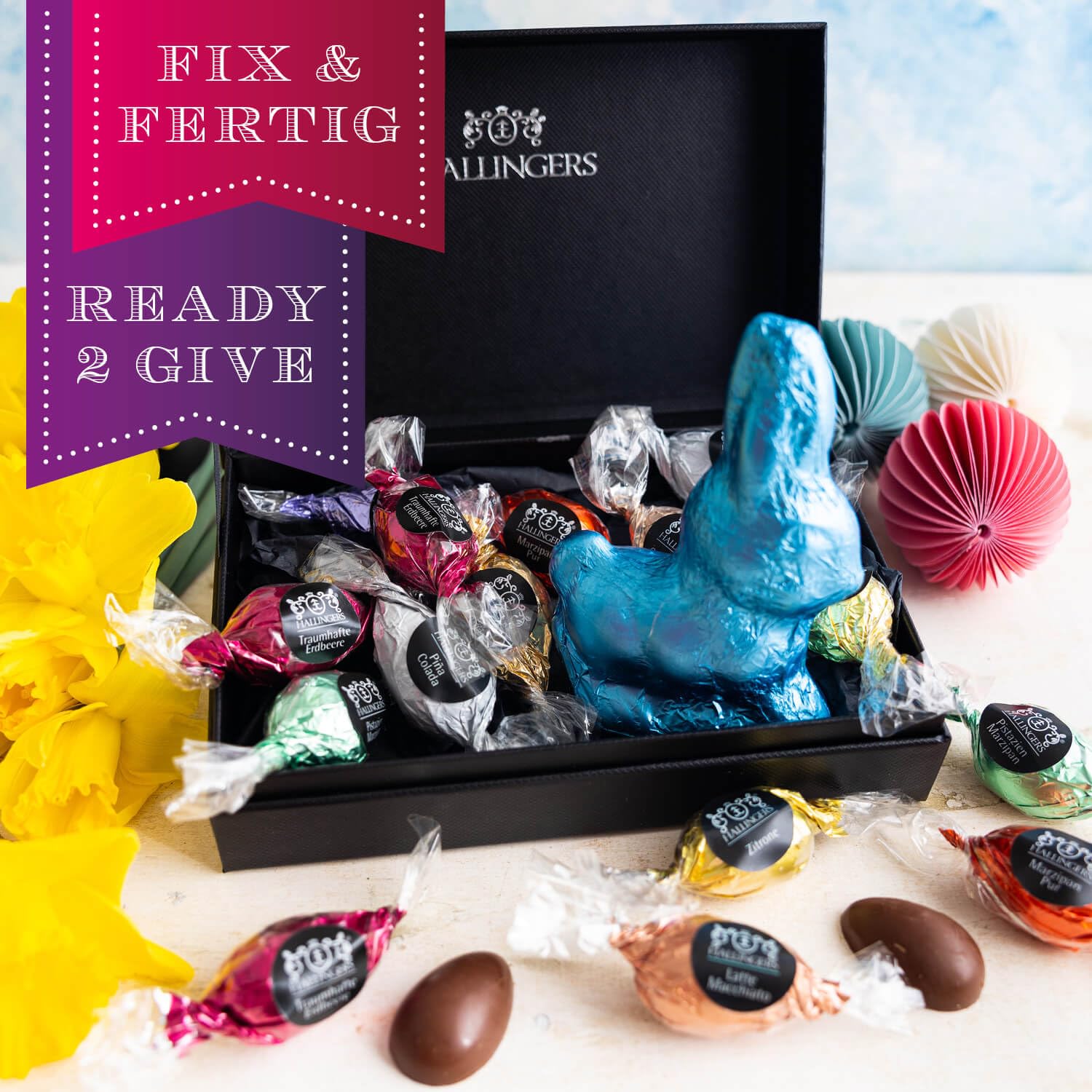 hallingers-pralinen-osterei-frohe-ostern-mix-geschenkbox-170-g image 3