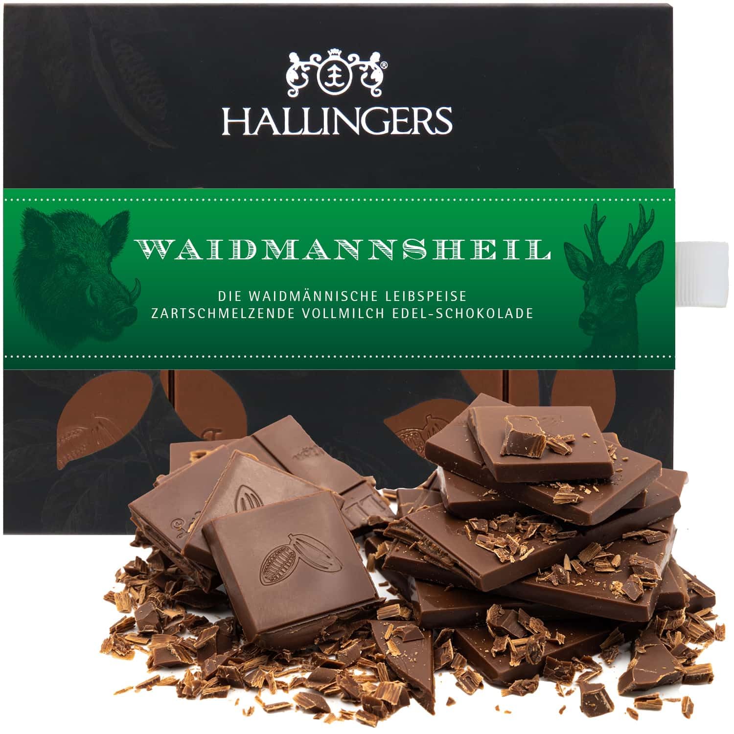 hallingers-waidmannsheil-schokolade-j-ger-tafel-90g-ohne-alkohol image 1