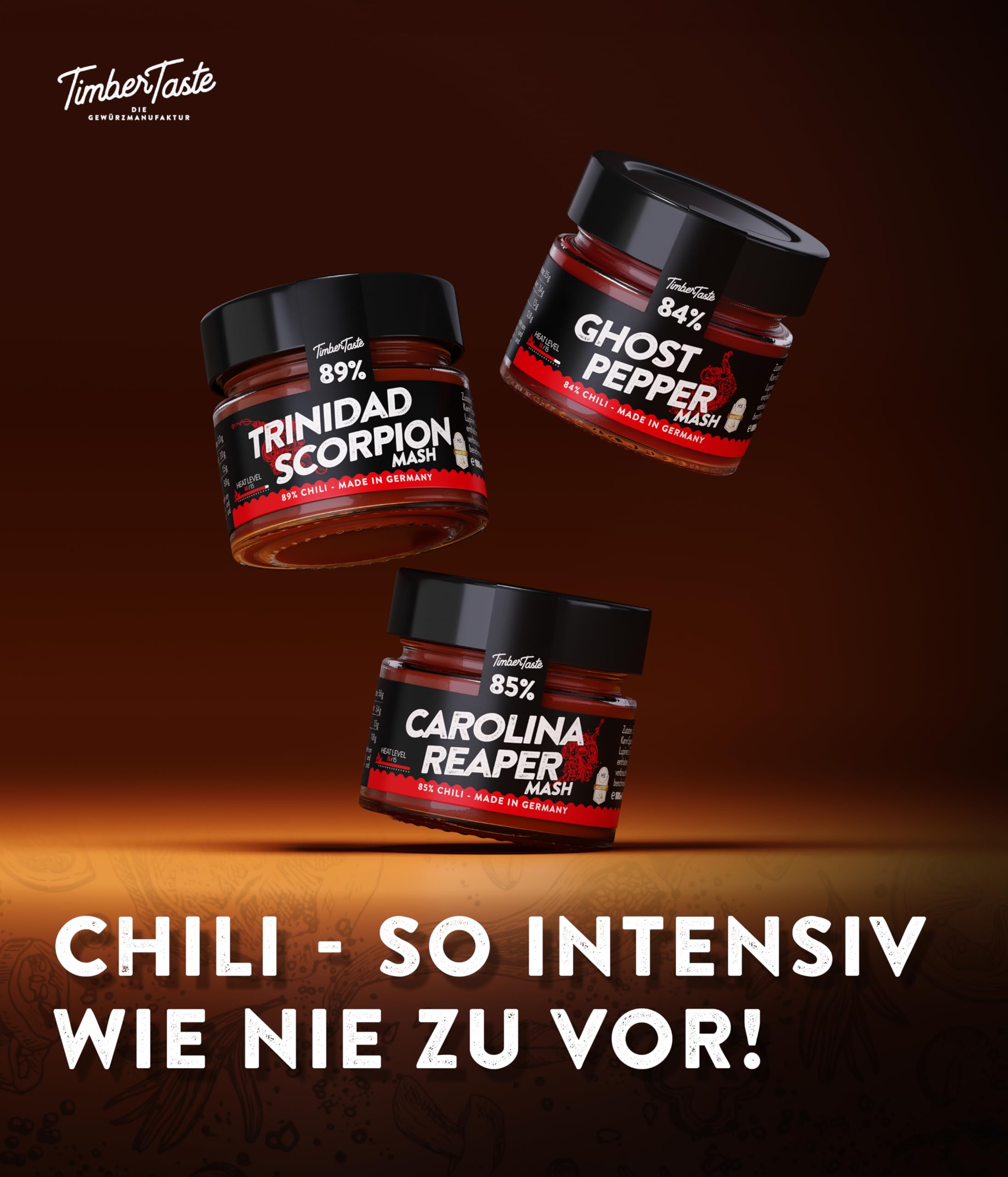 timber-taste-hot-chili-saucen-geschenkset-big-bundle-scharf image 2