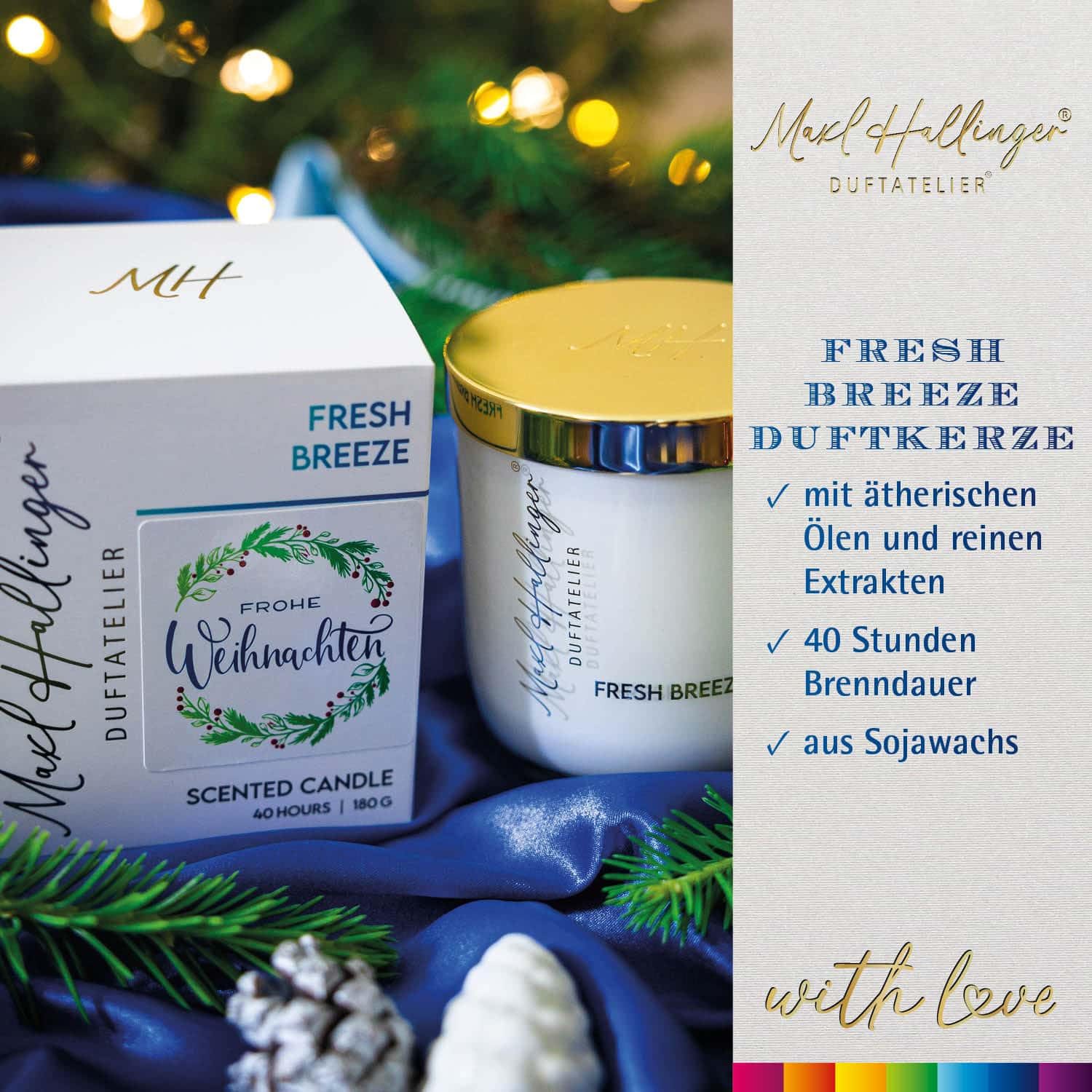hallingers-spirituals-frohe-weihnachten-duftkerze-180g-fresh-breeze image 2