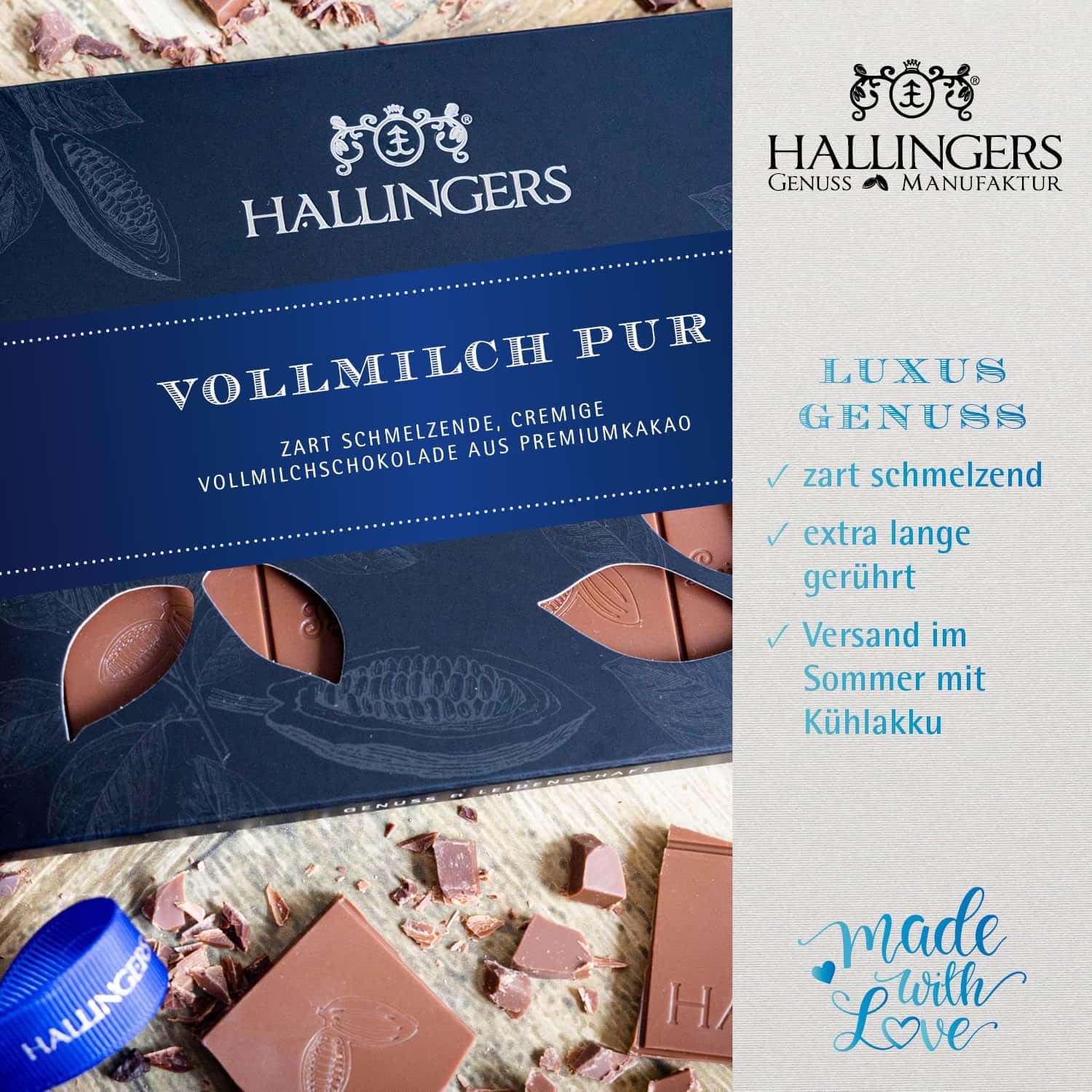 hallingers-schokolade-pur-tafeln-10x-ohne-alkohol-geschenk image 3
