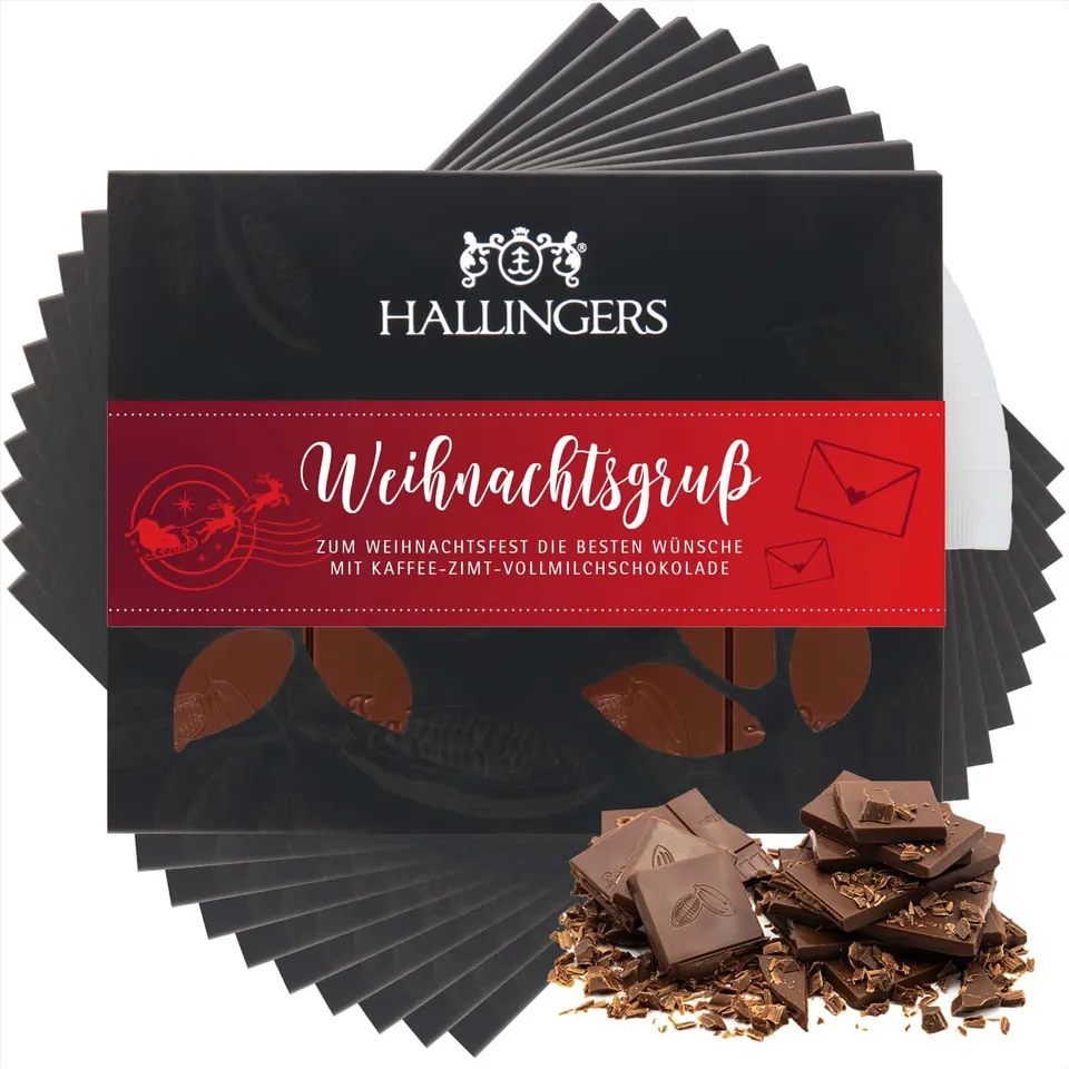 hallingers-schokolade-weihnachtsgru-tafeln-kaffee-zimt-10x-ohne-alkohol image 1