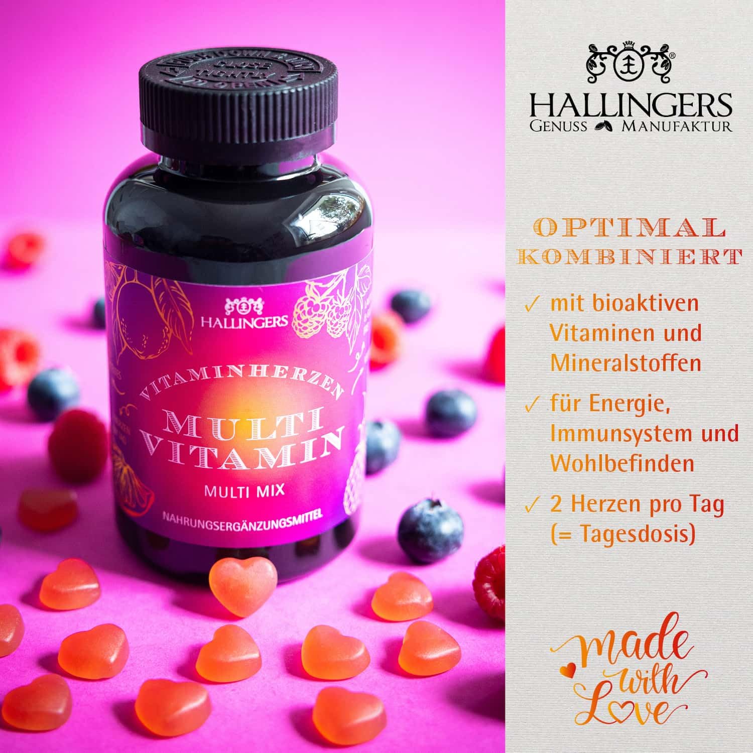 hallingers-wellness-multi-vitamin-gummies-120-vegan image 2