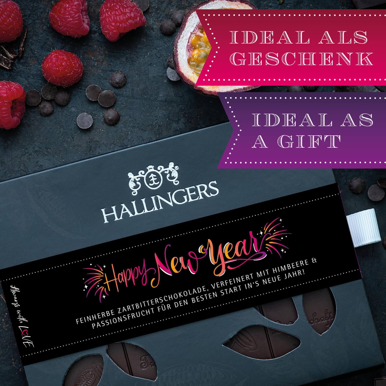 hallingers-happy-new-year-pink-vegane-schokolade-10x90g-set image 3