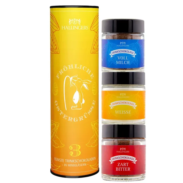 hallingers-geschenkesets-fr-hliche-ostergr-e-kakao-set-3x-57g image 1
