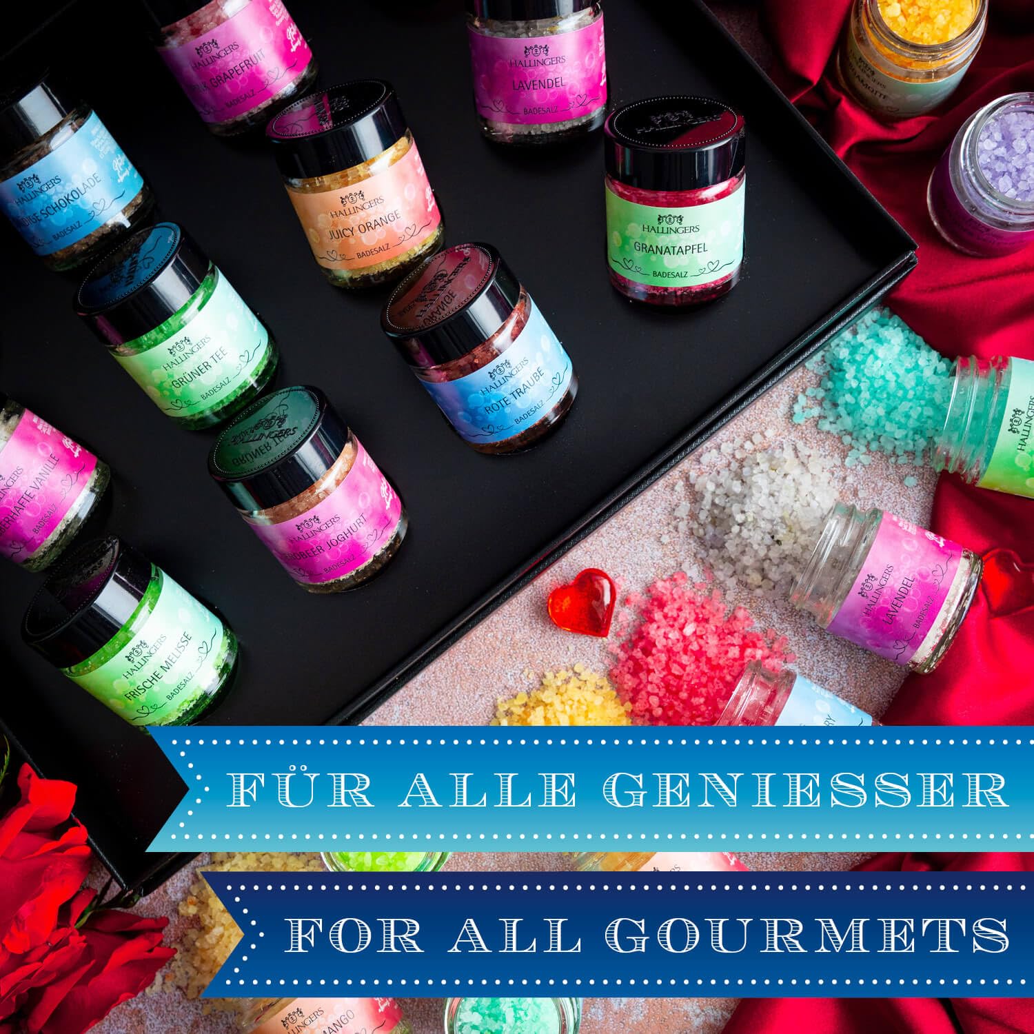 hallingers-wellness-zum-valentinstag-badesalz-12er-set-geschenkbox image 3