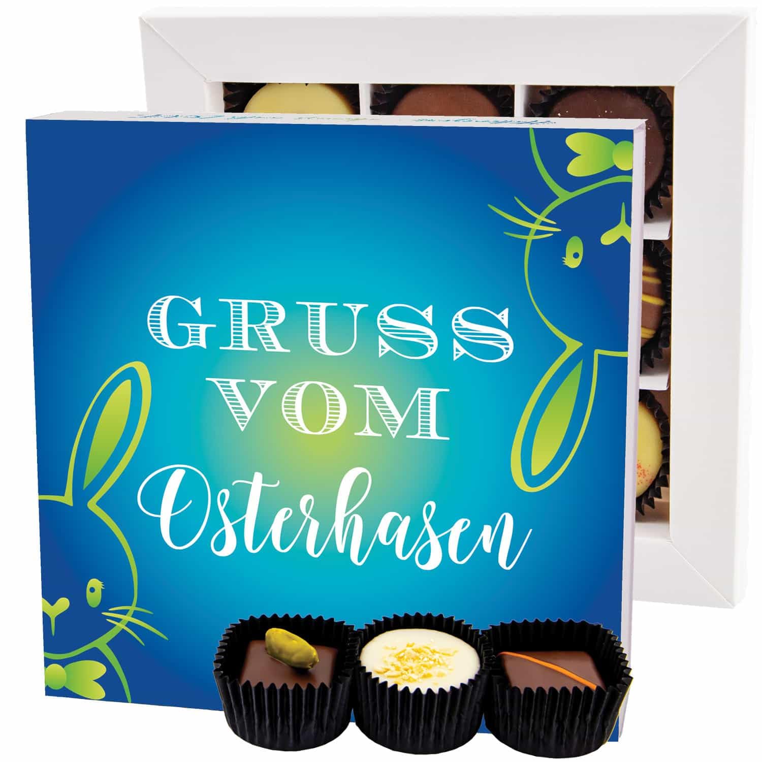 hallingers-pralinen-gru-osterhasen-box-l-108g image 1