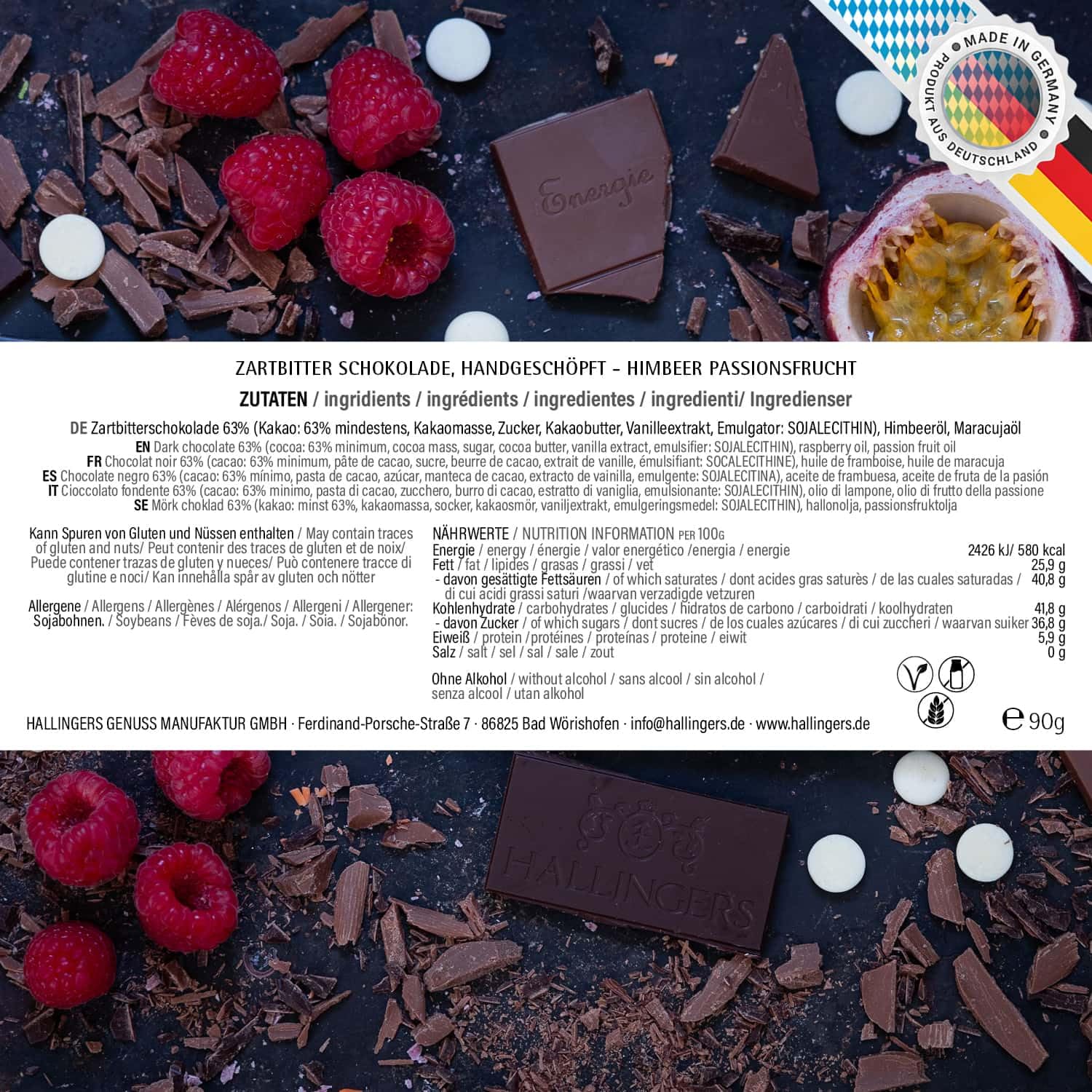 hallingers-schokolade-himbeer-passionsfrucht-tafeln-10x-vegan image 6