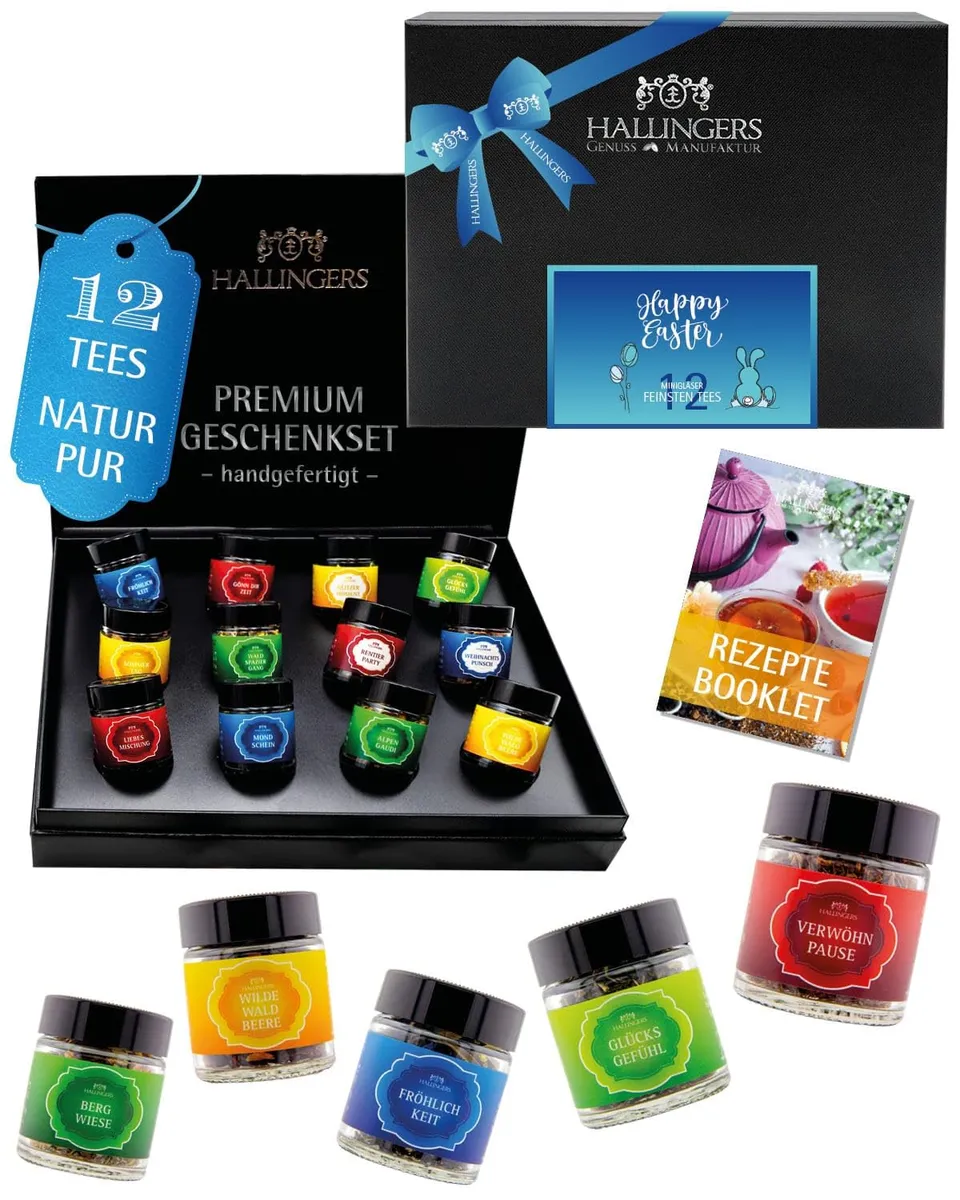 hallingers-tee-happy-easter-teeset-loser-tee-12-sorten-115g image 1