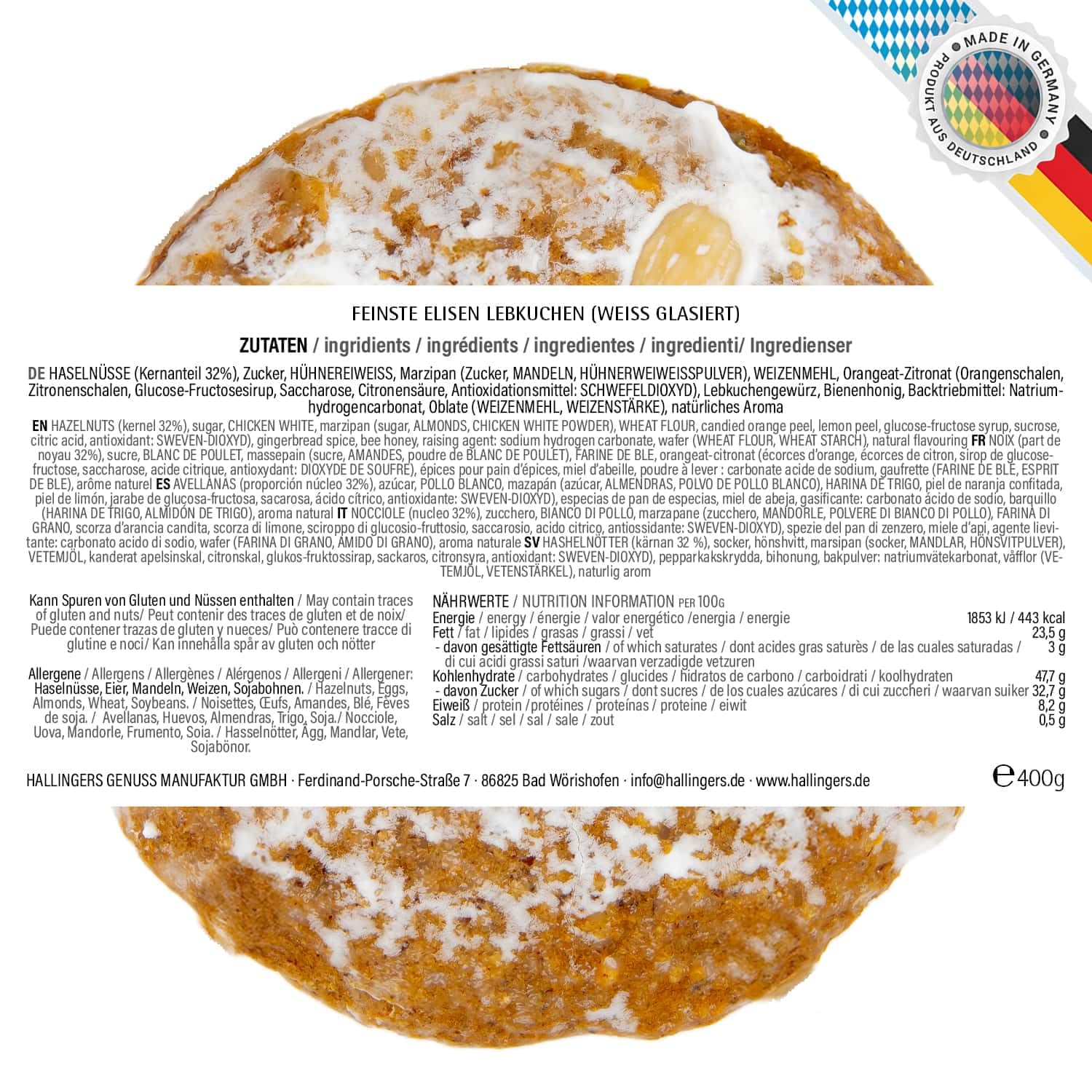 hallingers-elisen-lebkuchen-geschenkdose-wei-glasiert-5-st-ck image 6