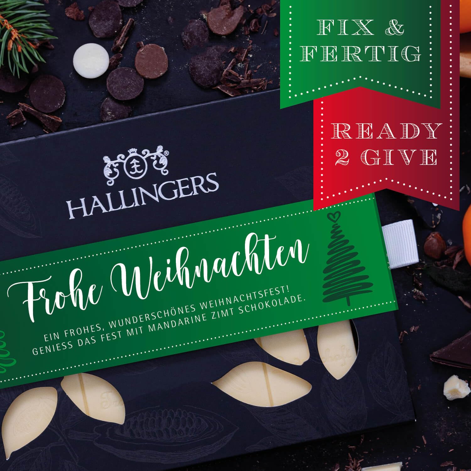 hallingers-frohe-weihnachten-wei-e-schokolade-mandarine-zimt-90g image 3
