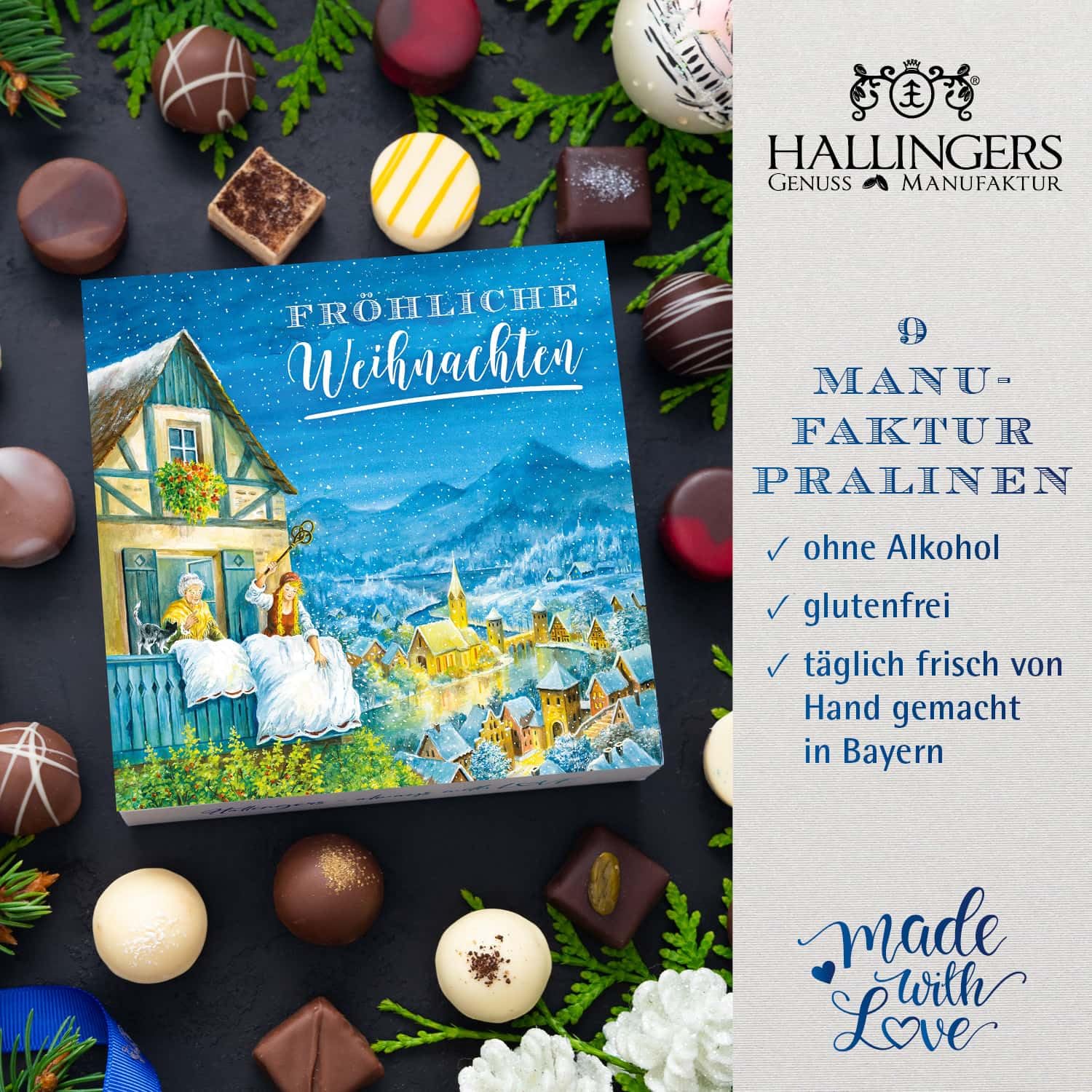 hallingers-pralinen-fr-hliche-weihnachten-box-108g-ohne-alkohol image 2