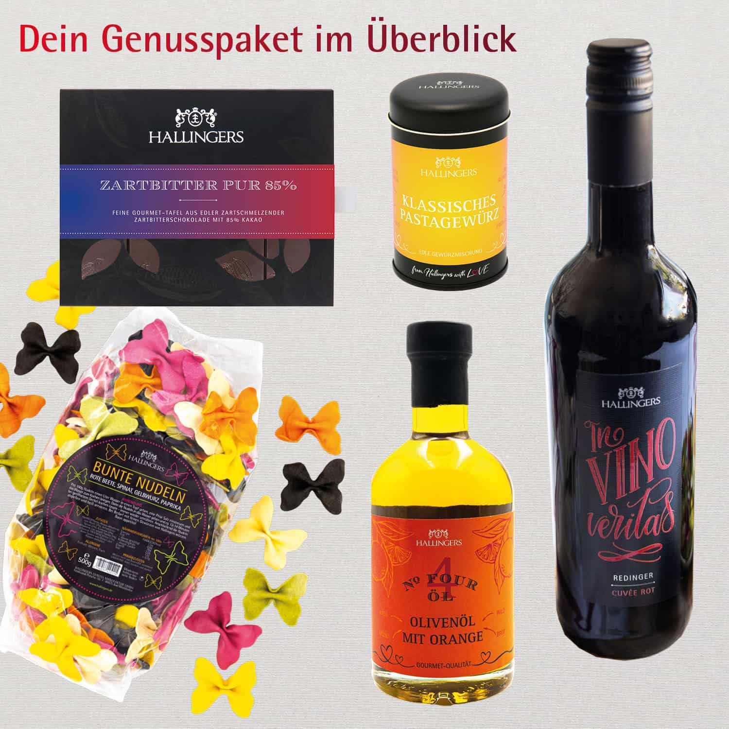 hallingers-pasta-time-feinkost-geschenkkorb-xxl-1760g-wein-pasta image 6
