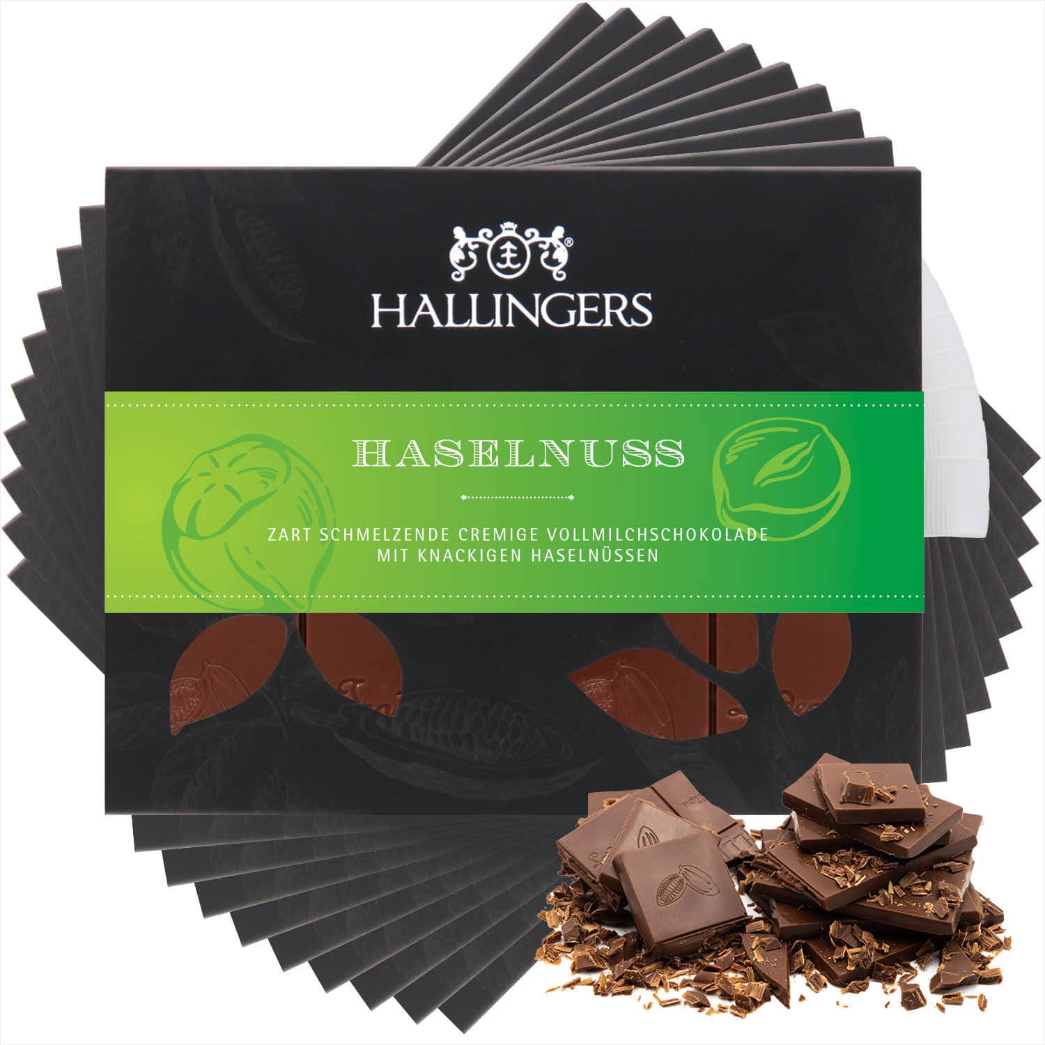 hallingers-genuss-manufaktur-schokolade-haselnuss-10x-tafel image 1