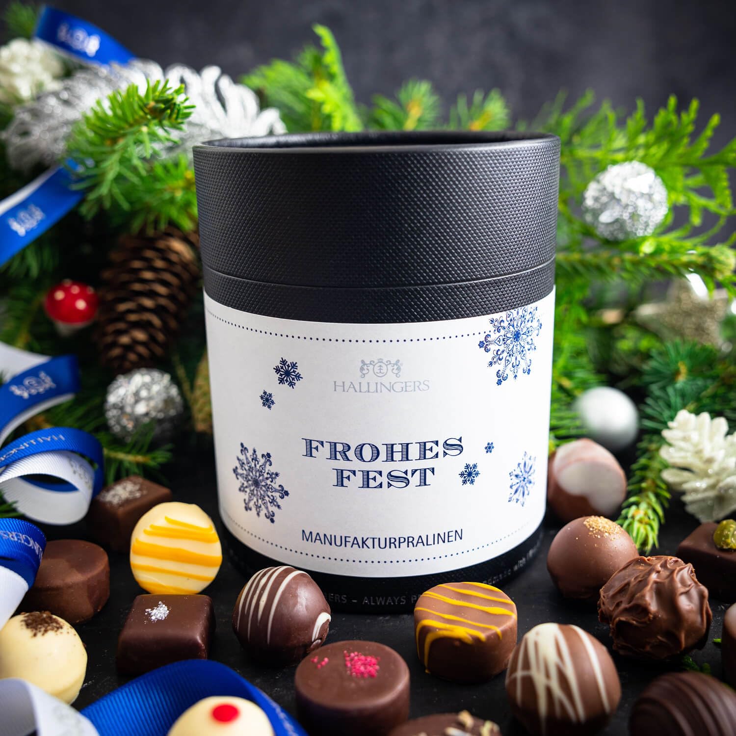 hallingers-pralinen-frohes-weihnachtsfest-11146-dose-ohne-alkohol image 2