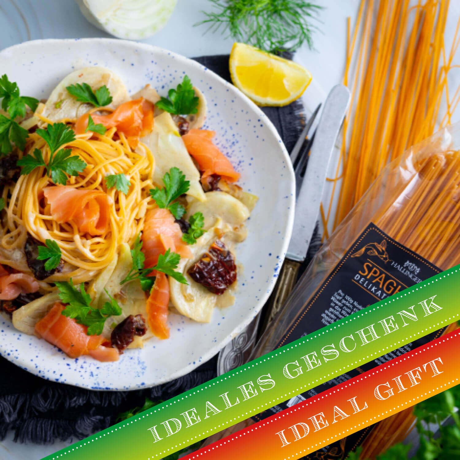 hallingers-kochen-spaghetti-lachs-pasta-250g-mit-freilandei image 3