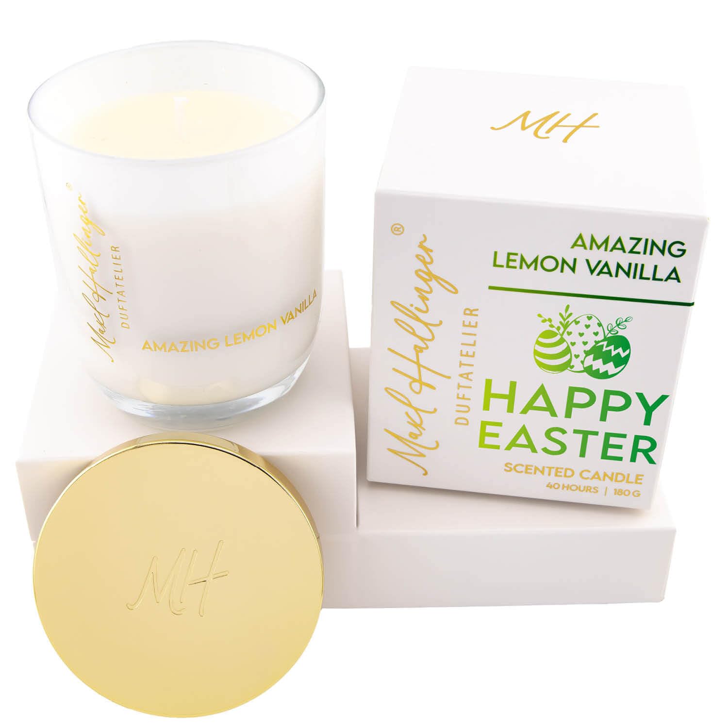 hallingers-happy-easter-duftkerze-glas-180g-lemon-vanille image 1