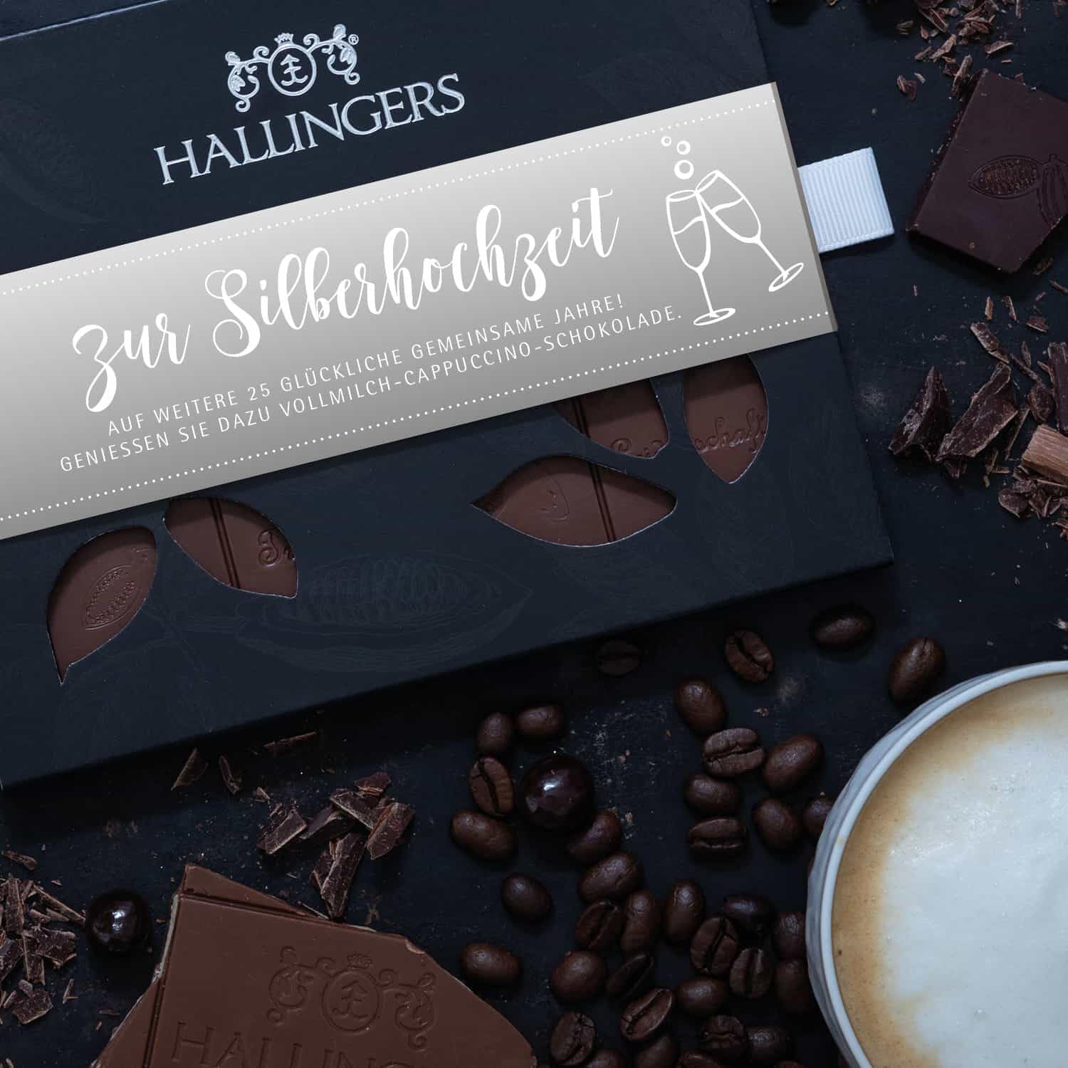 hallingers-schokolade-zur-silberhochzeit-tafel-90g-ohne-alkohol image 3