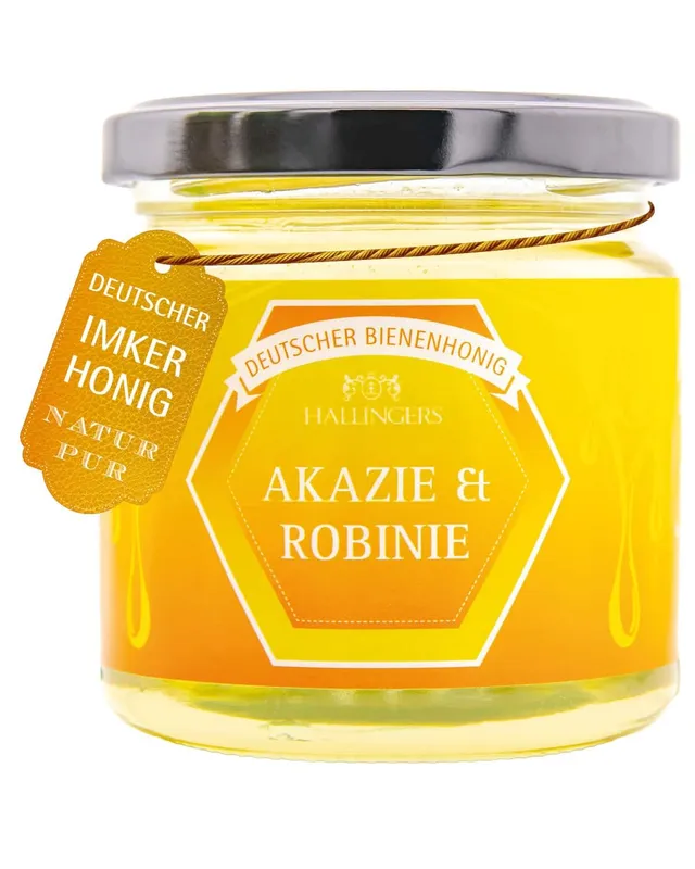 hallingers-akazie-robinie-honig-250g-kalt-geschleudert image 1